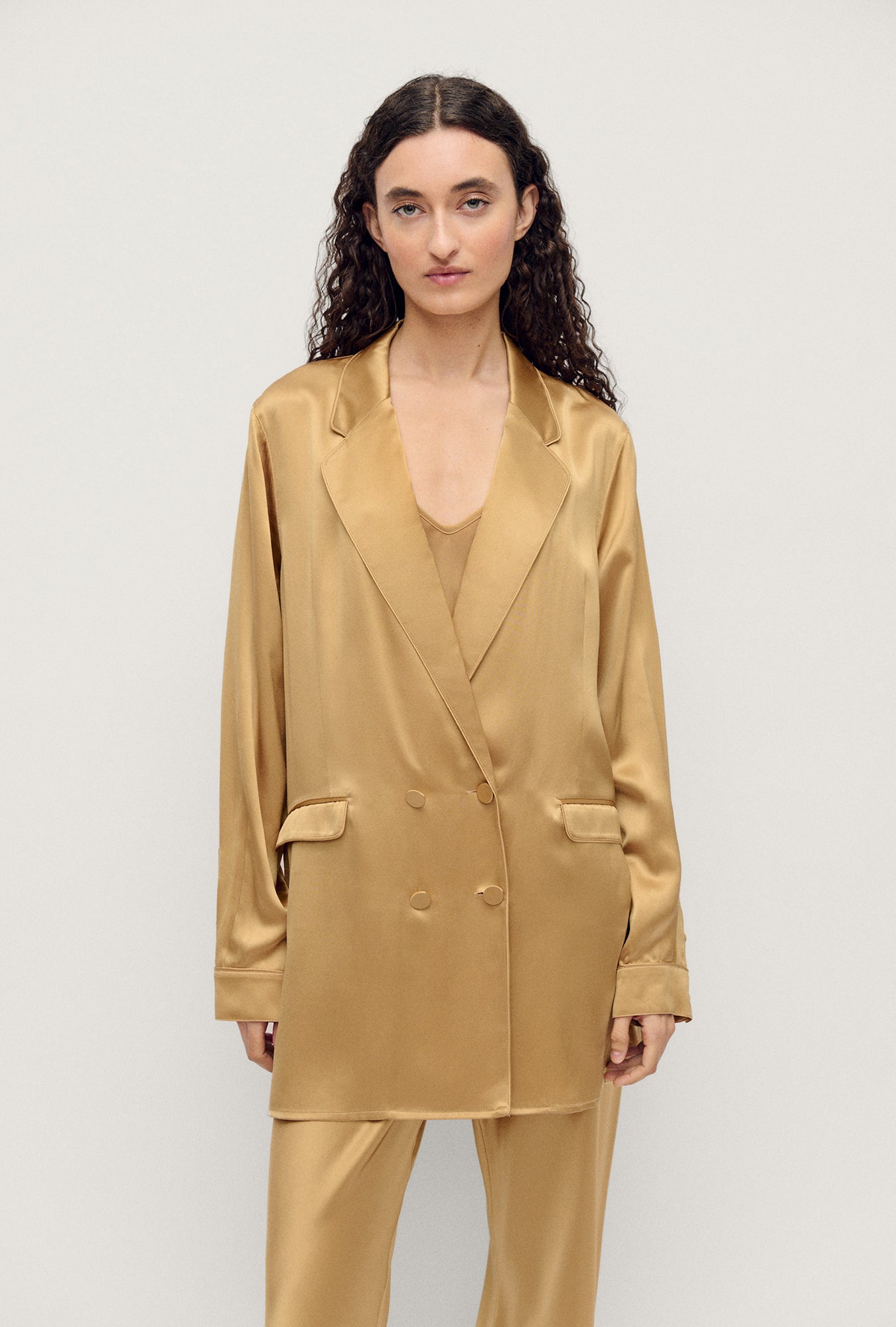 RELAXED BLAZER COWRIE