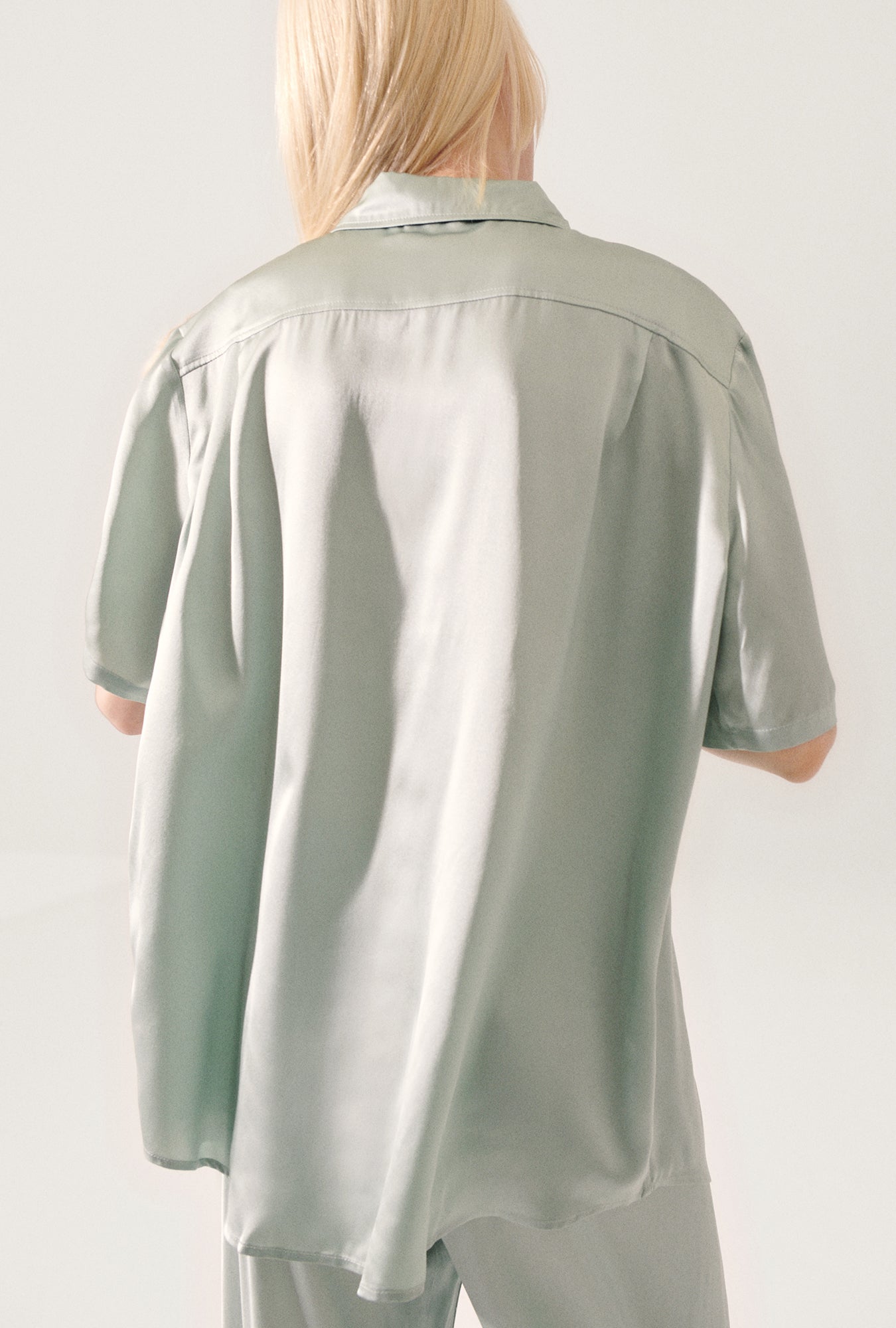 Short Sleeve Boyfriend Shirt Alabaster