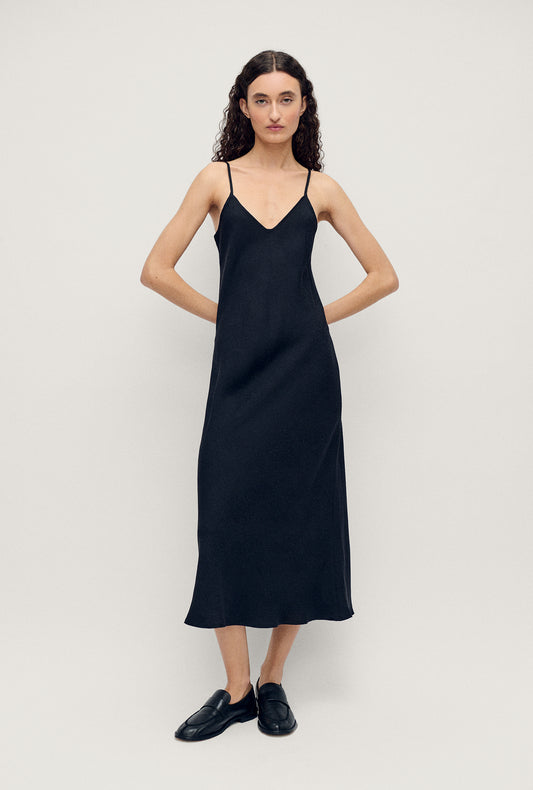 90S SLIP DRESS CORAL JACQUARD