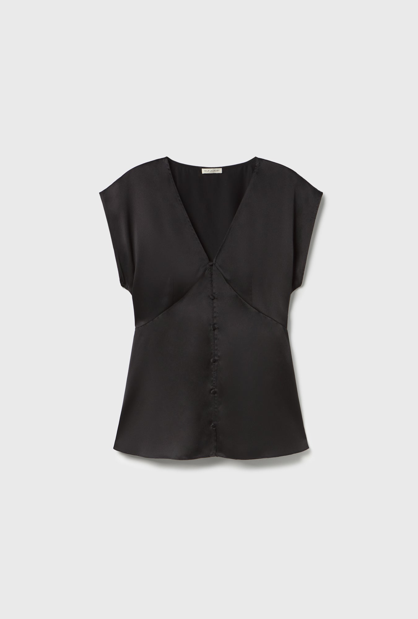 V-Neck Top Black