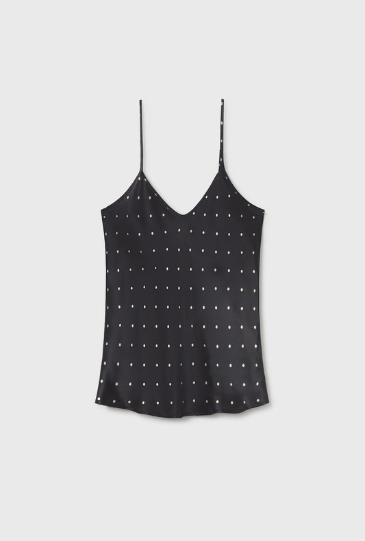 Bias Cut Cami Small Polka Dot