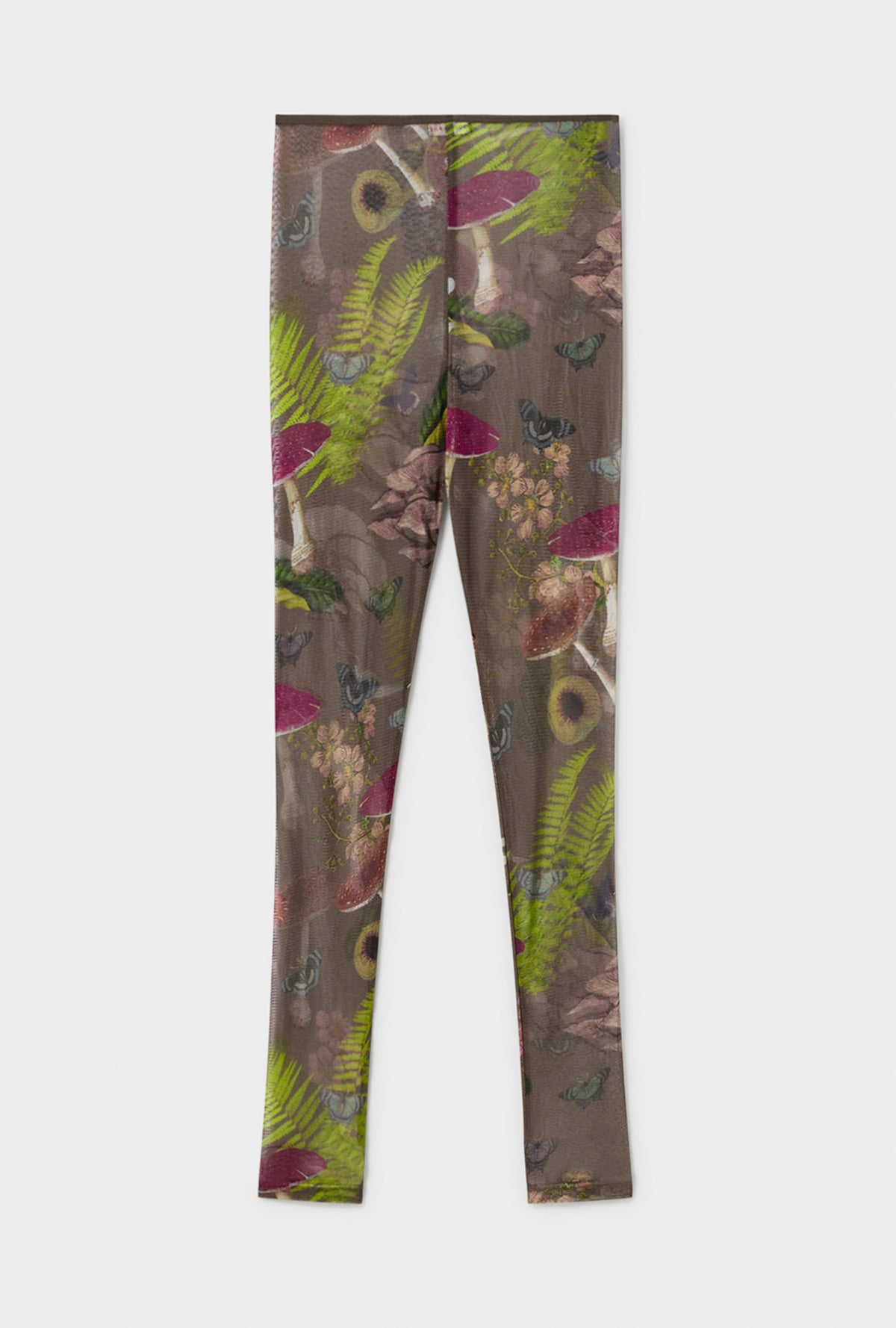 Mesh Leggings Magic Mushroom Dark Earth