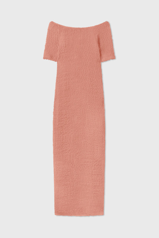 Pebble Off The Shoulder Dress Orchid