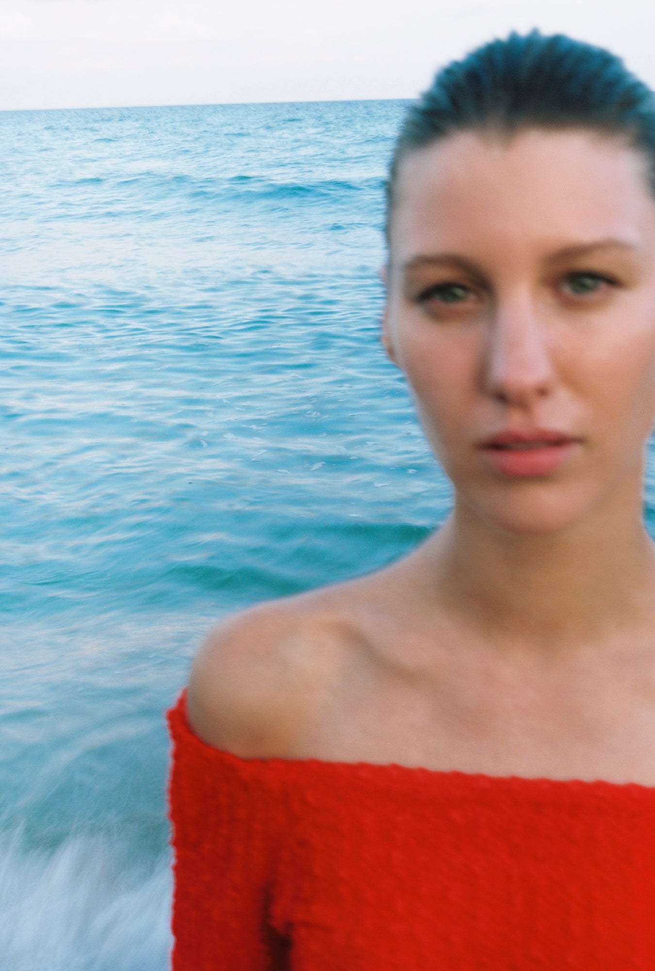 PEBBLE OFF THE SHOULDER DRESS SNAPPER