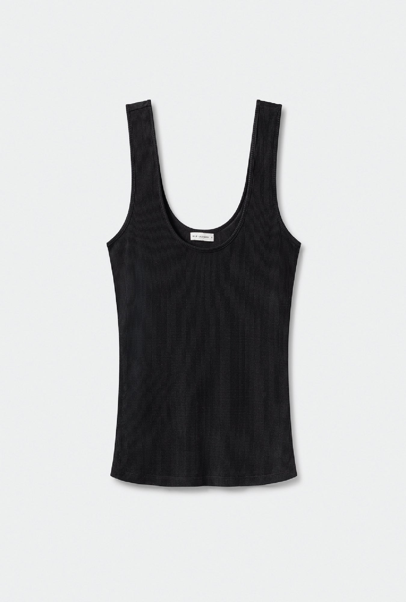 Ribbed Tank Black