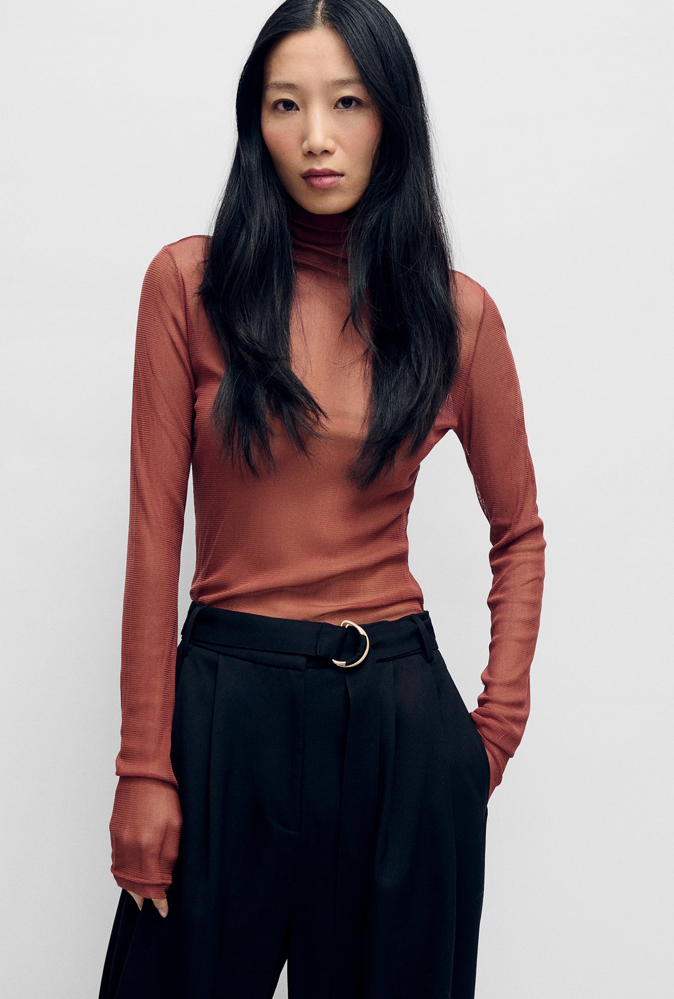 Mesh Turtleneck Canyon