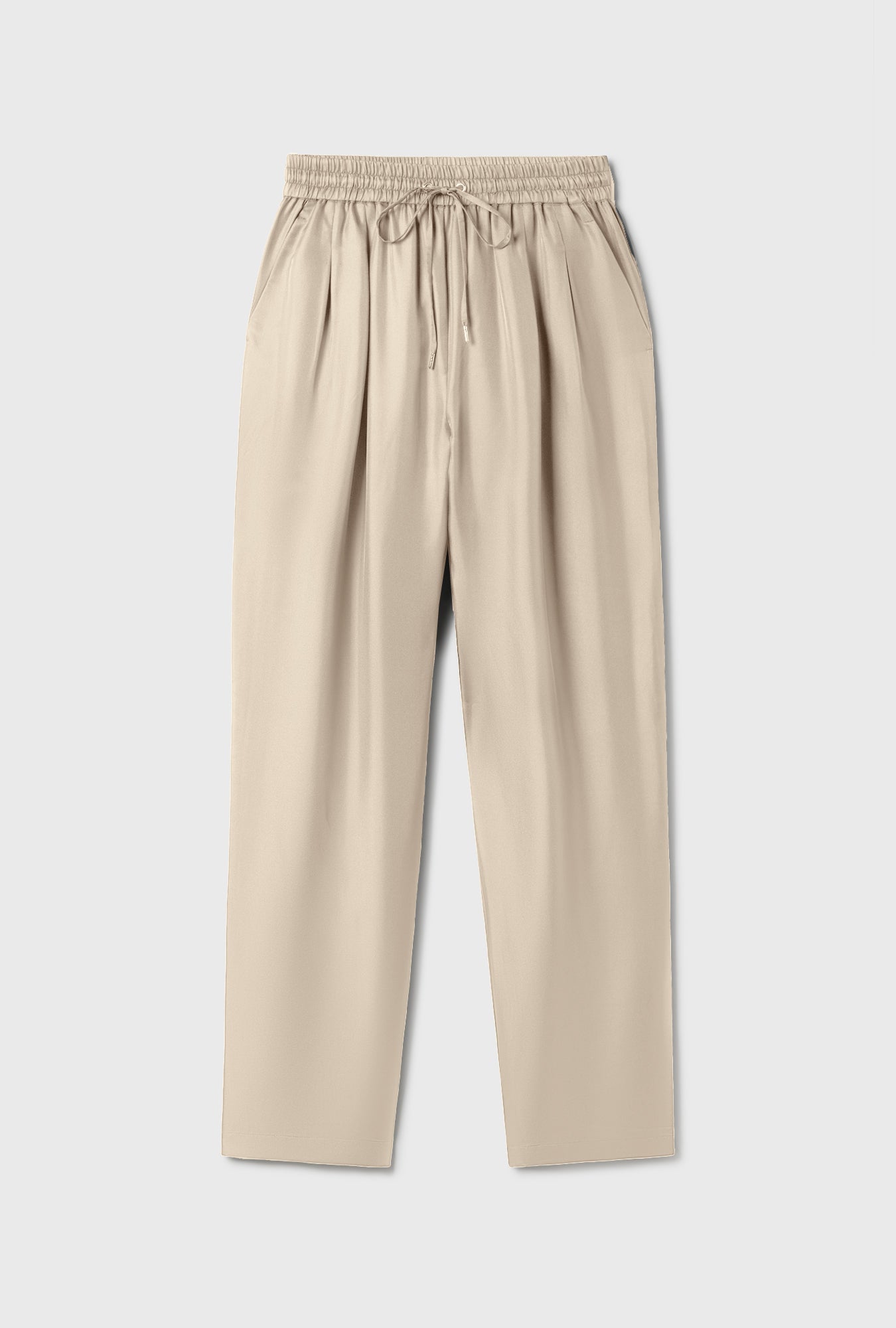 TWILL SLOUCH PANTS HAZELNUT
