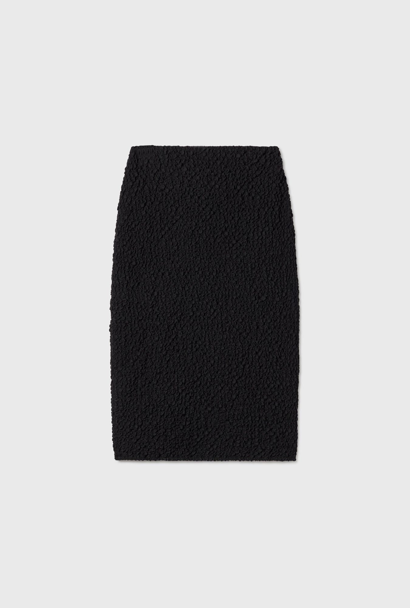 Popcorn Midi Skirt Black