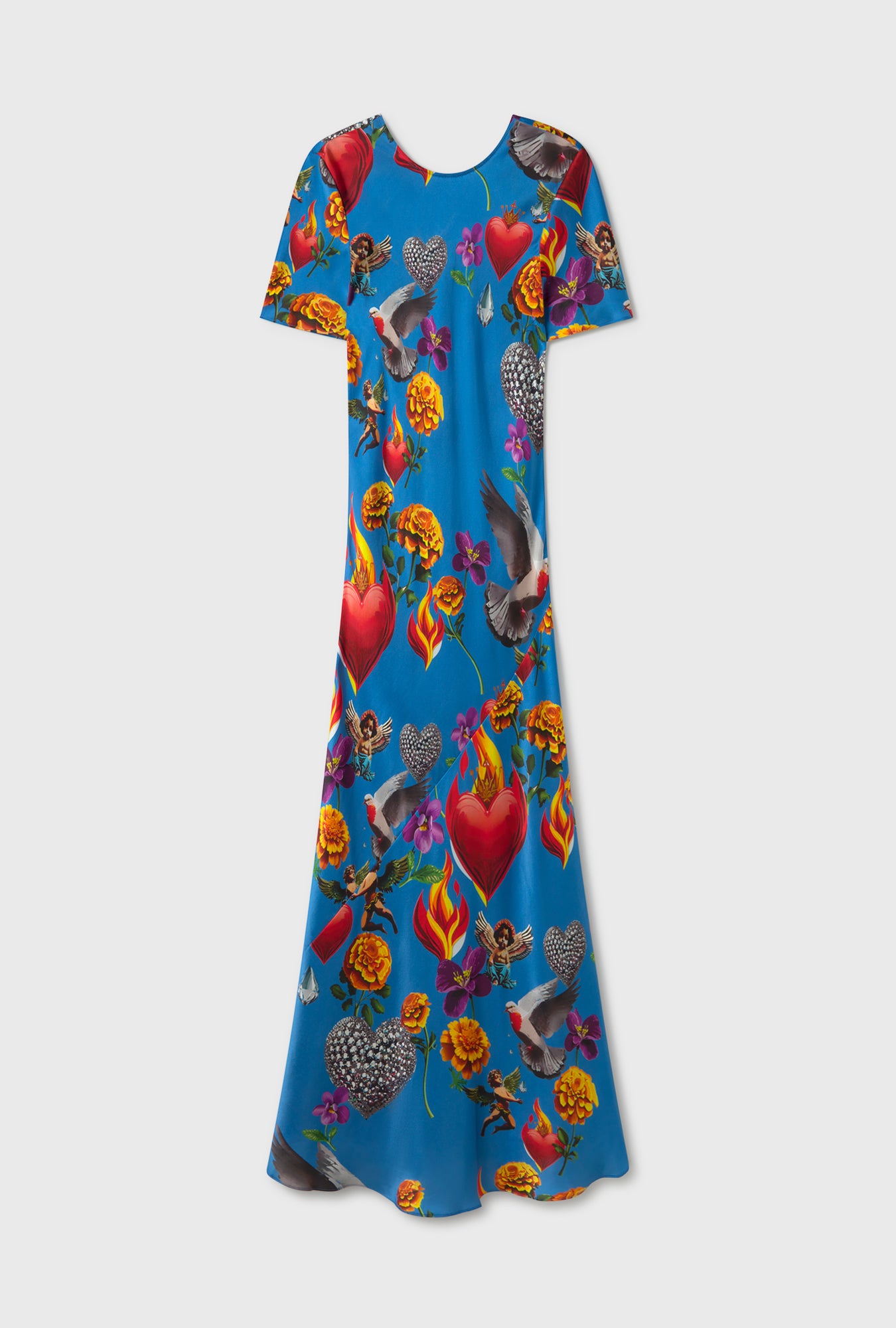 SHORT SLEEVE BIAS DRESS DEARLY BELOVED MIRAGE