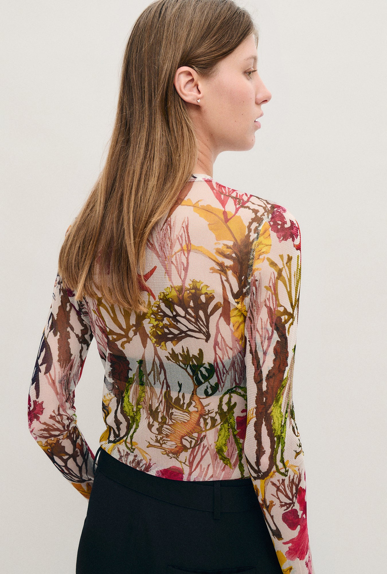 Mesh Long Sleeve Top Planktonic