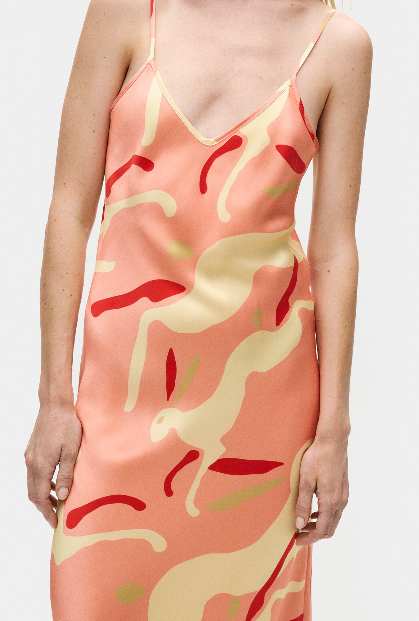 90S Slip Dress Rabbit Amaranth