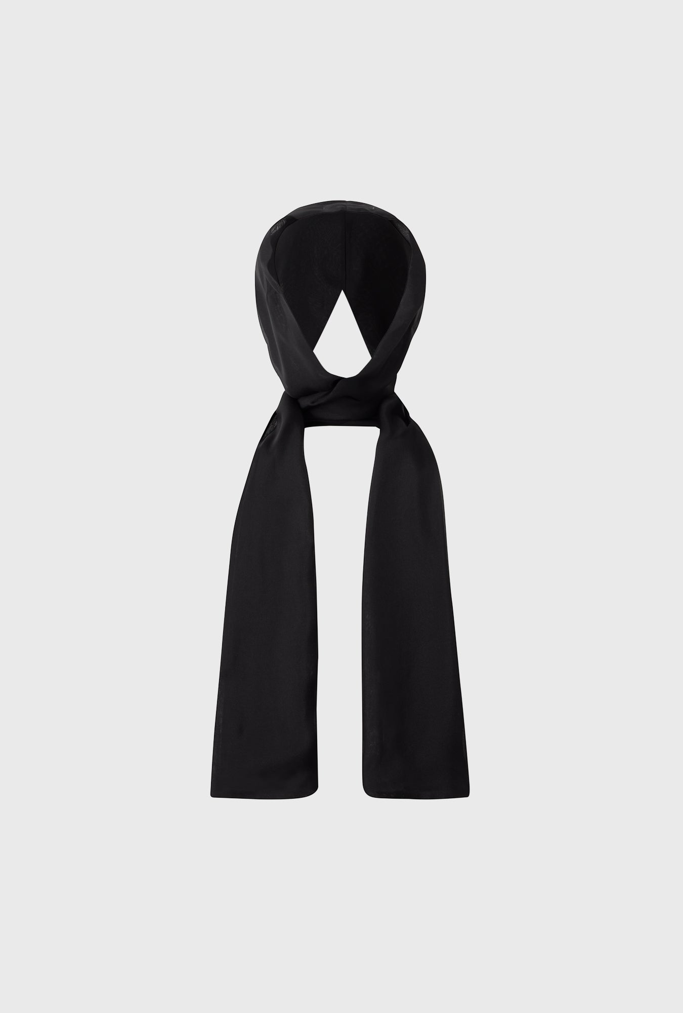Chiffon Hollywood Headscarf Black