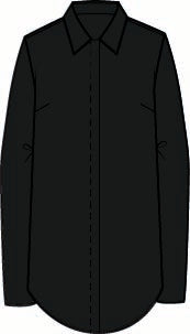 CDC Bias Cut Shirt Black