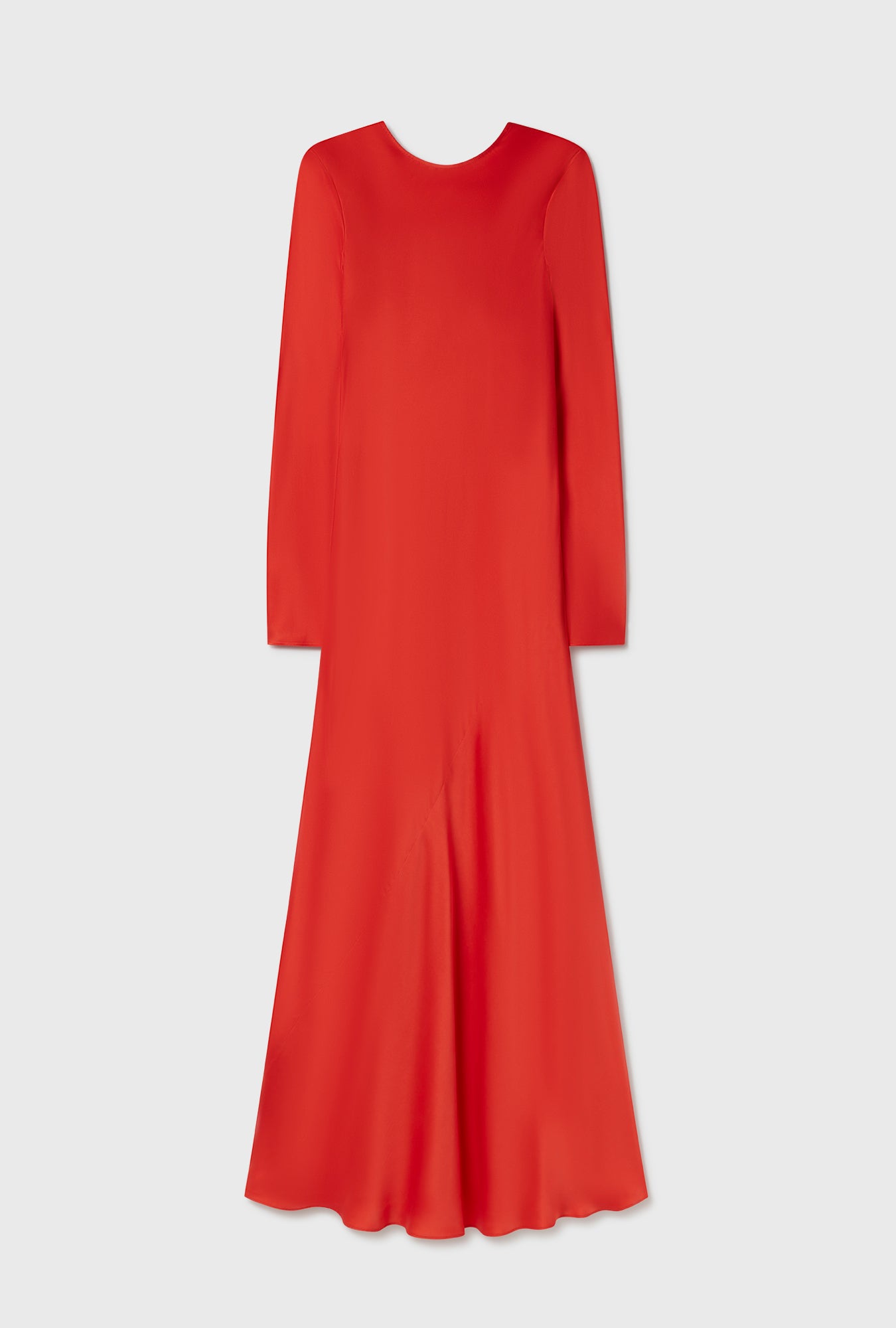 Full Sleeve Bias Dress Geranium