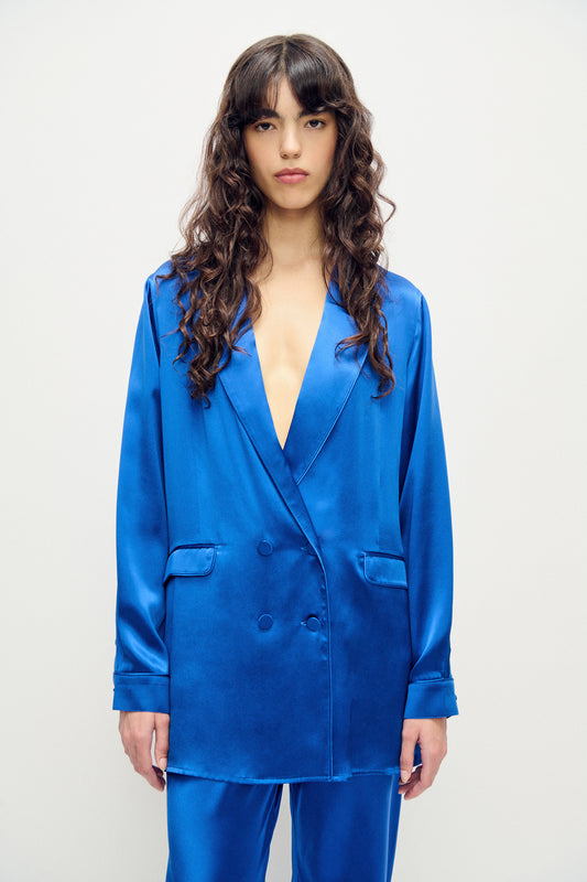 RELAXED BLAZER WEDGWOOD