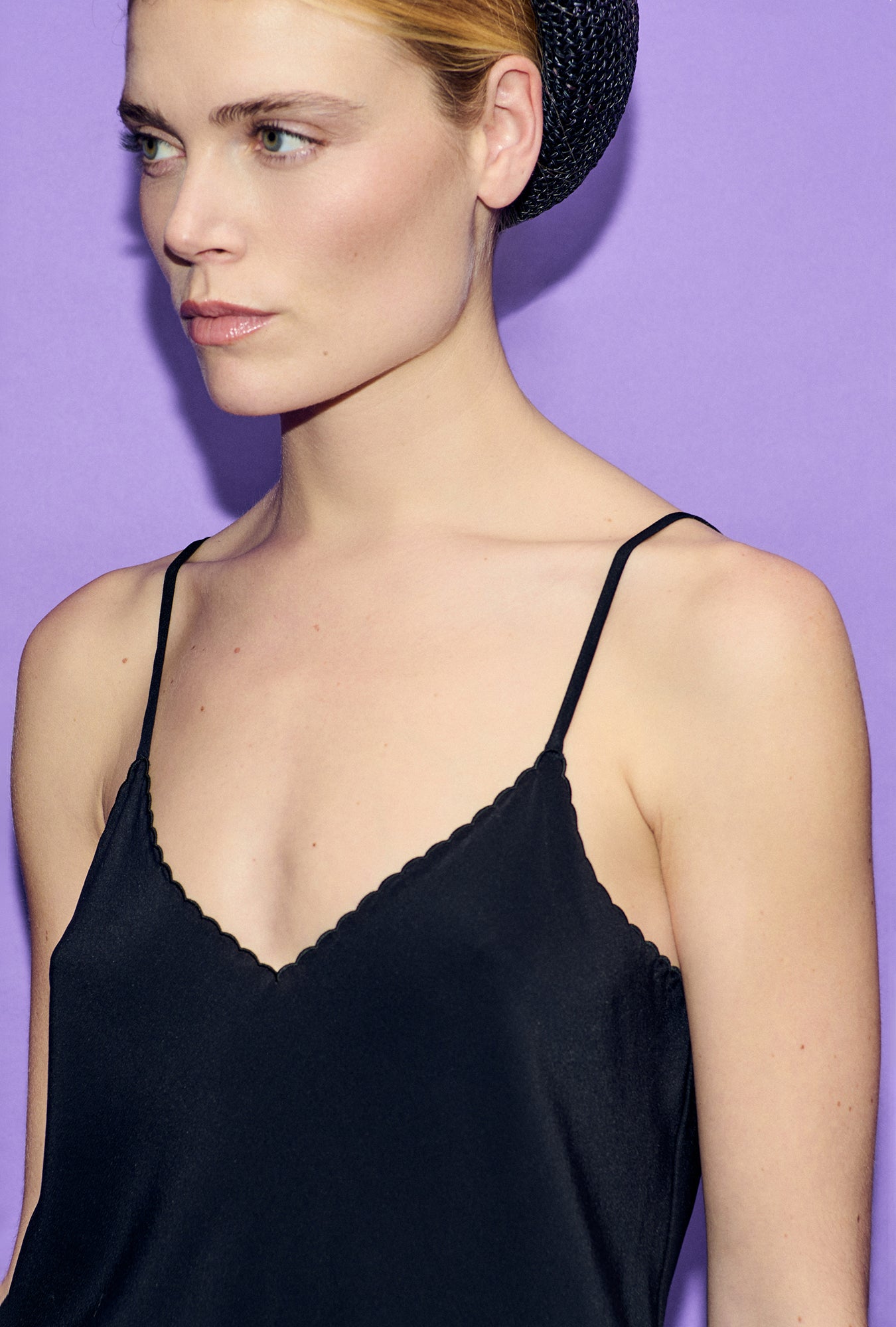 CDC Bias Cut Cami Black