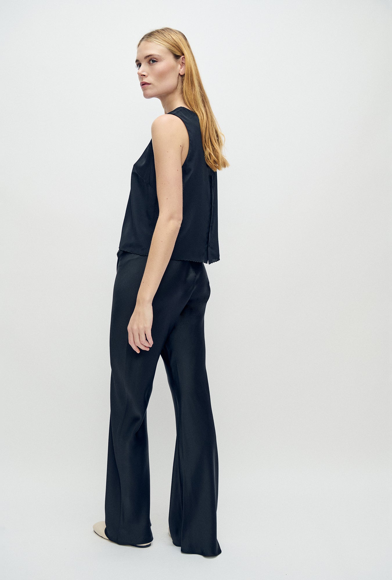 CDC Bias Cut Pants Black