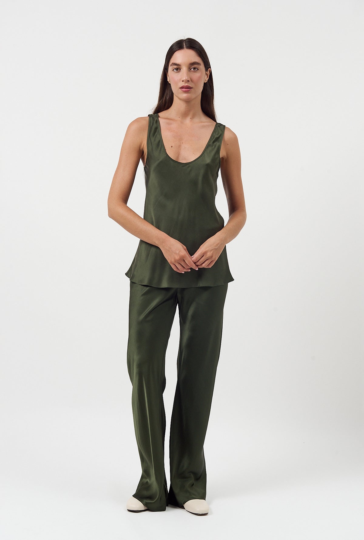 Bias Cut Pants Cedar