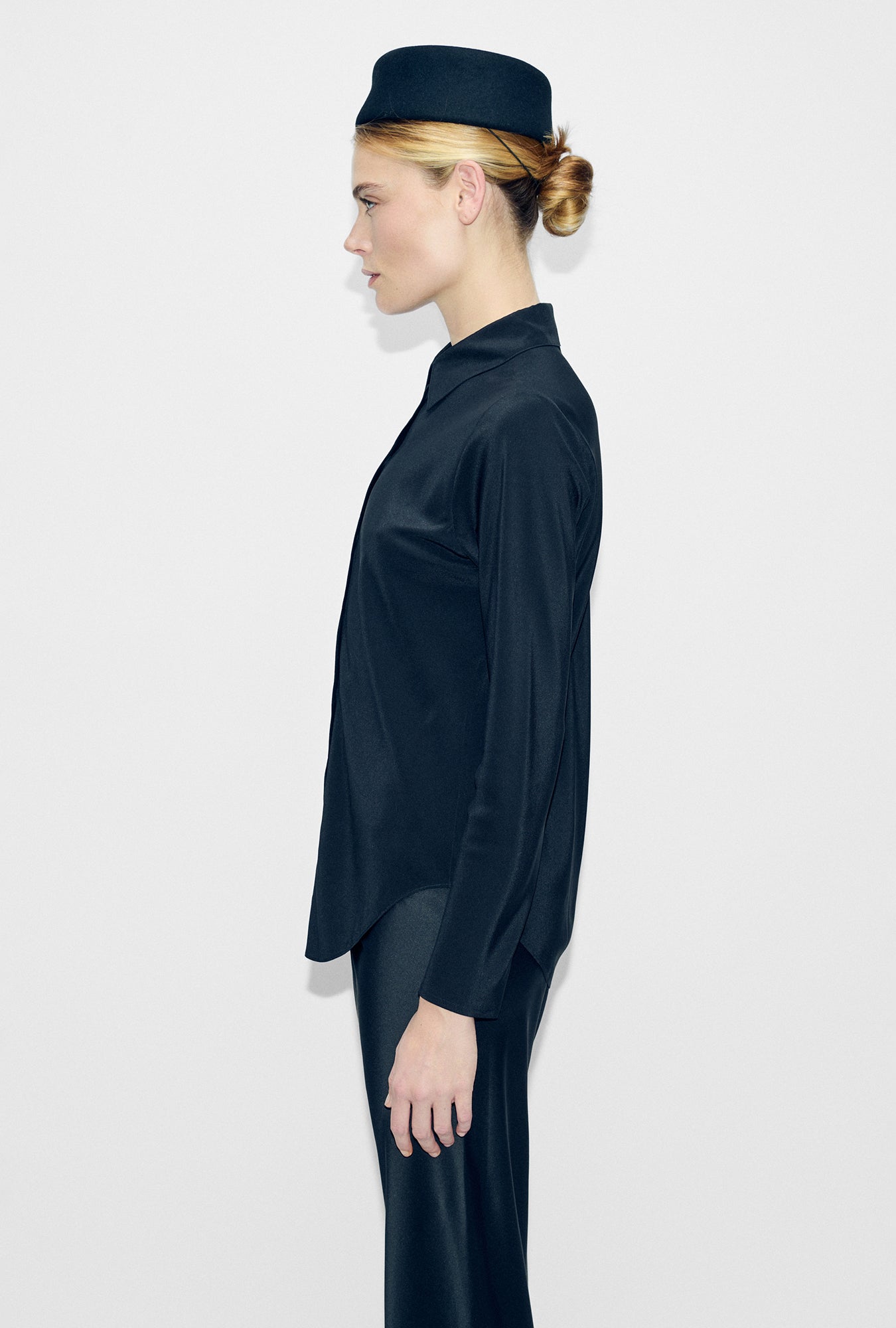 CDC Bias Cut Shirt Black