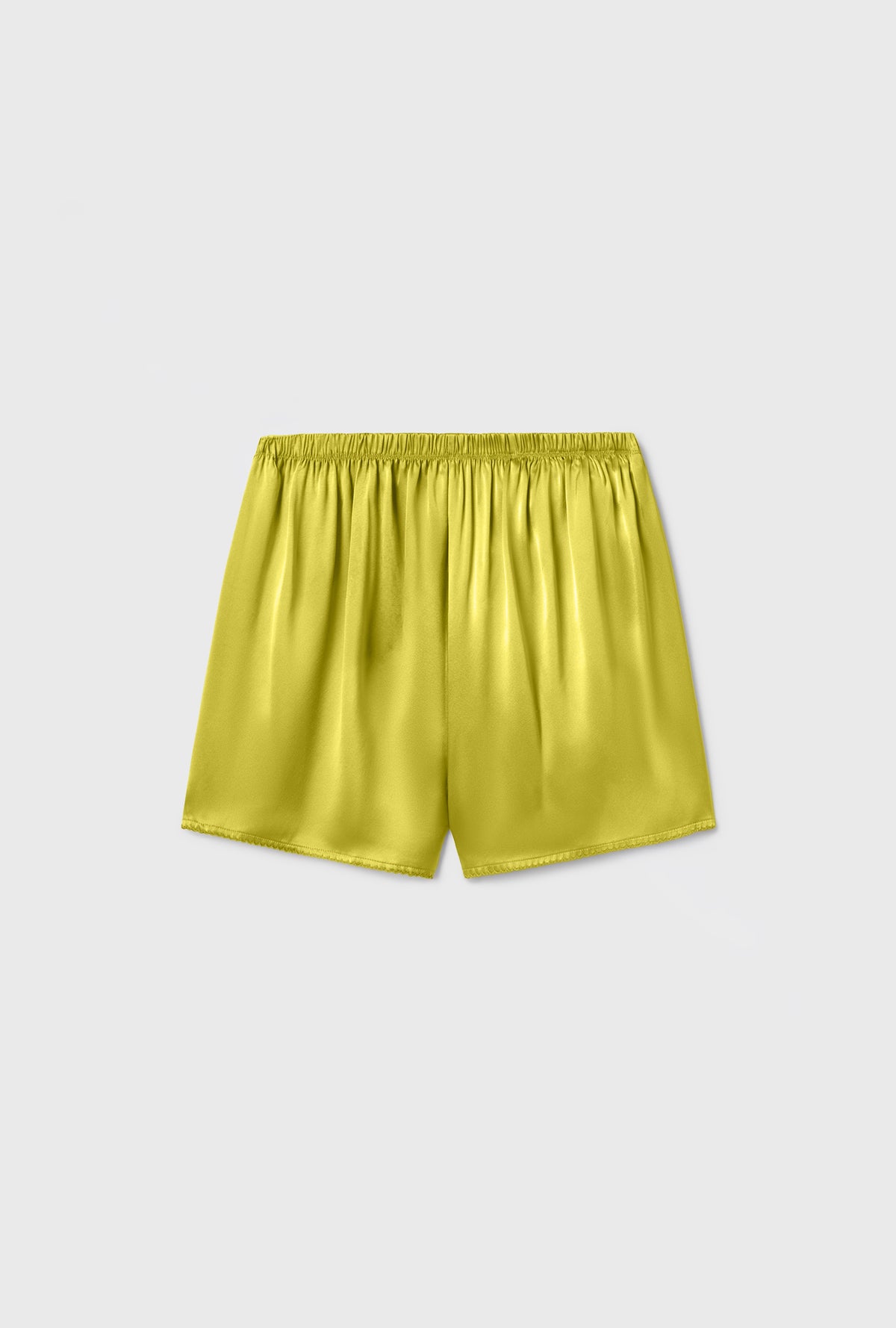Mini Scallop Shorts Wood Poppy Yellow