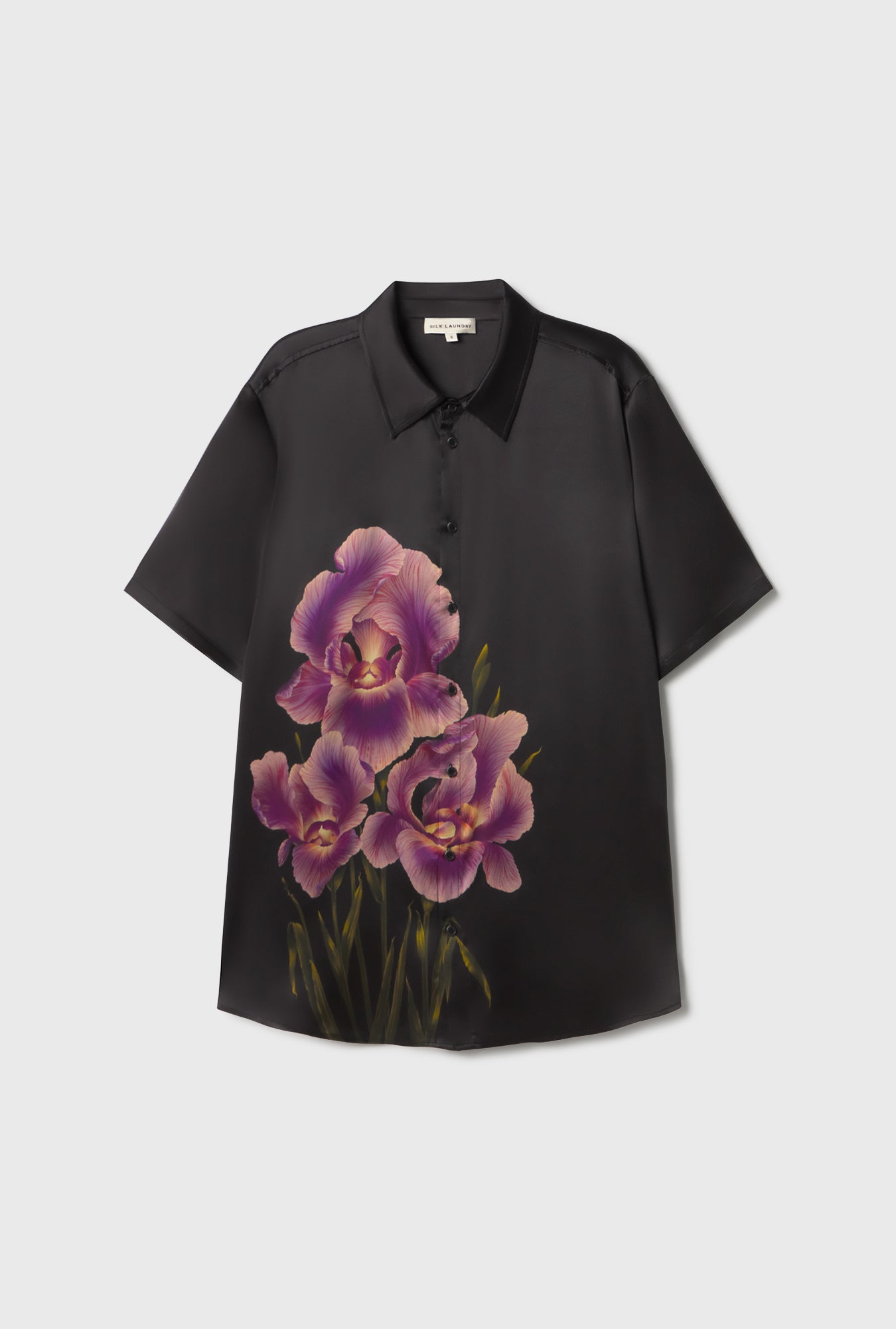 Short Sleeve Boyfriend Shirt Iris