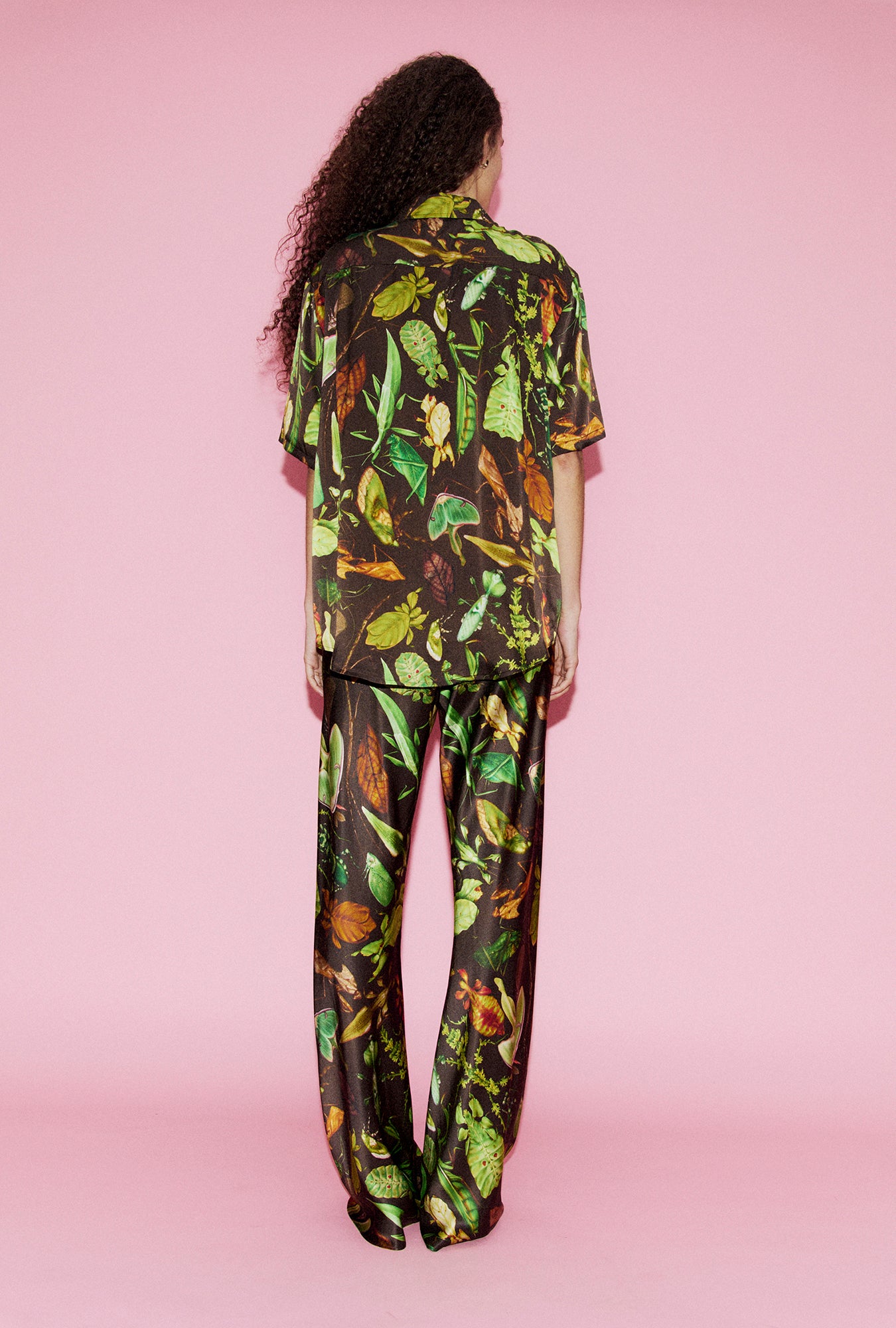 Bias Cut Pants Bug Camo