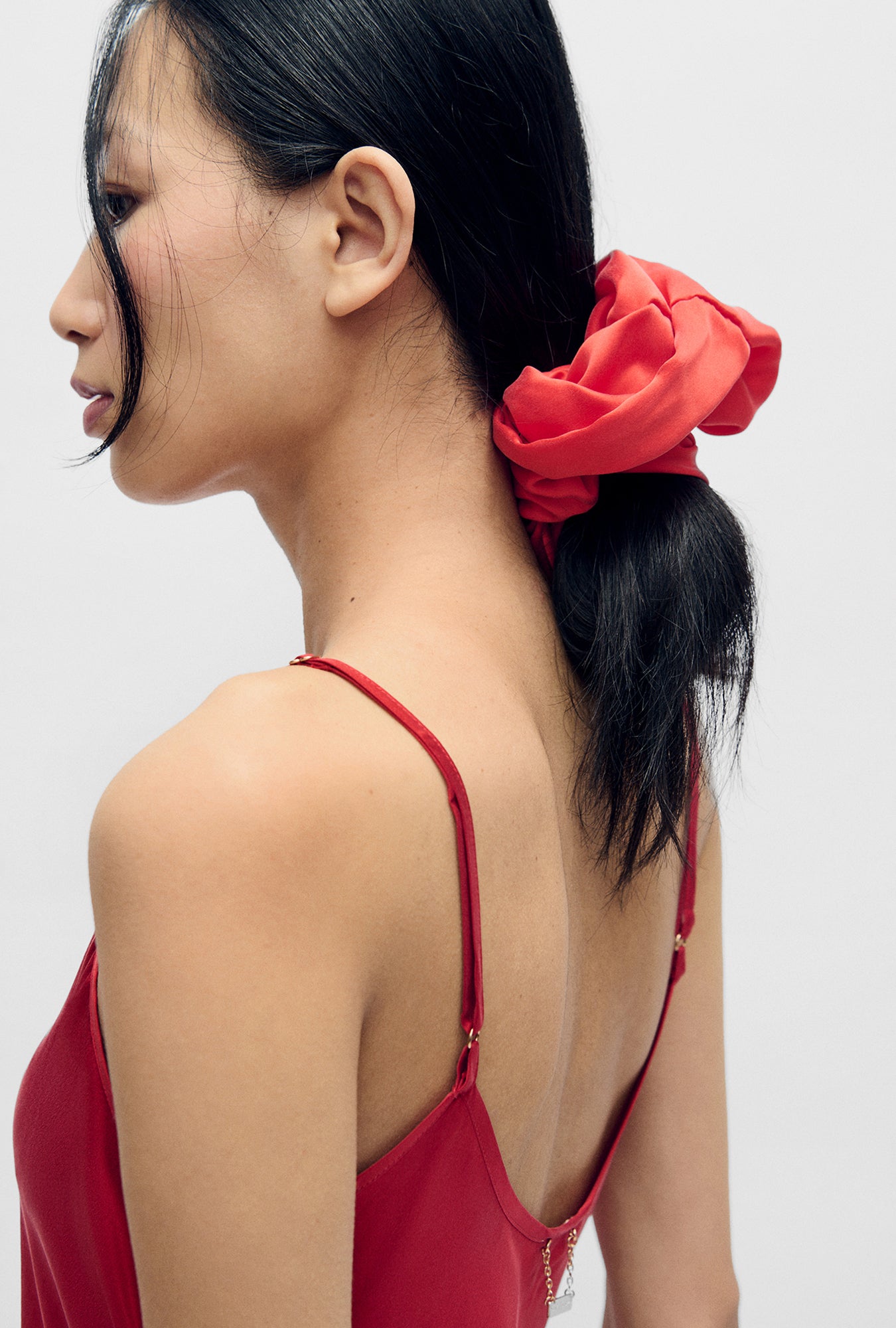 Secret Silk Scrunchie Geranium