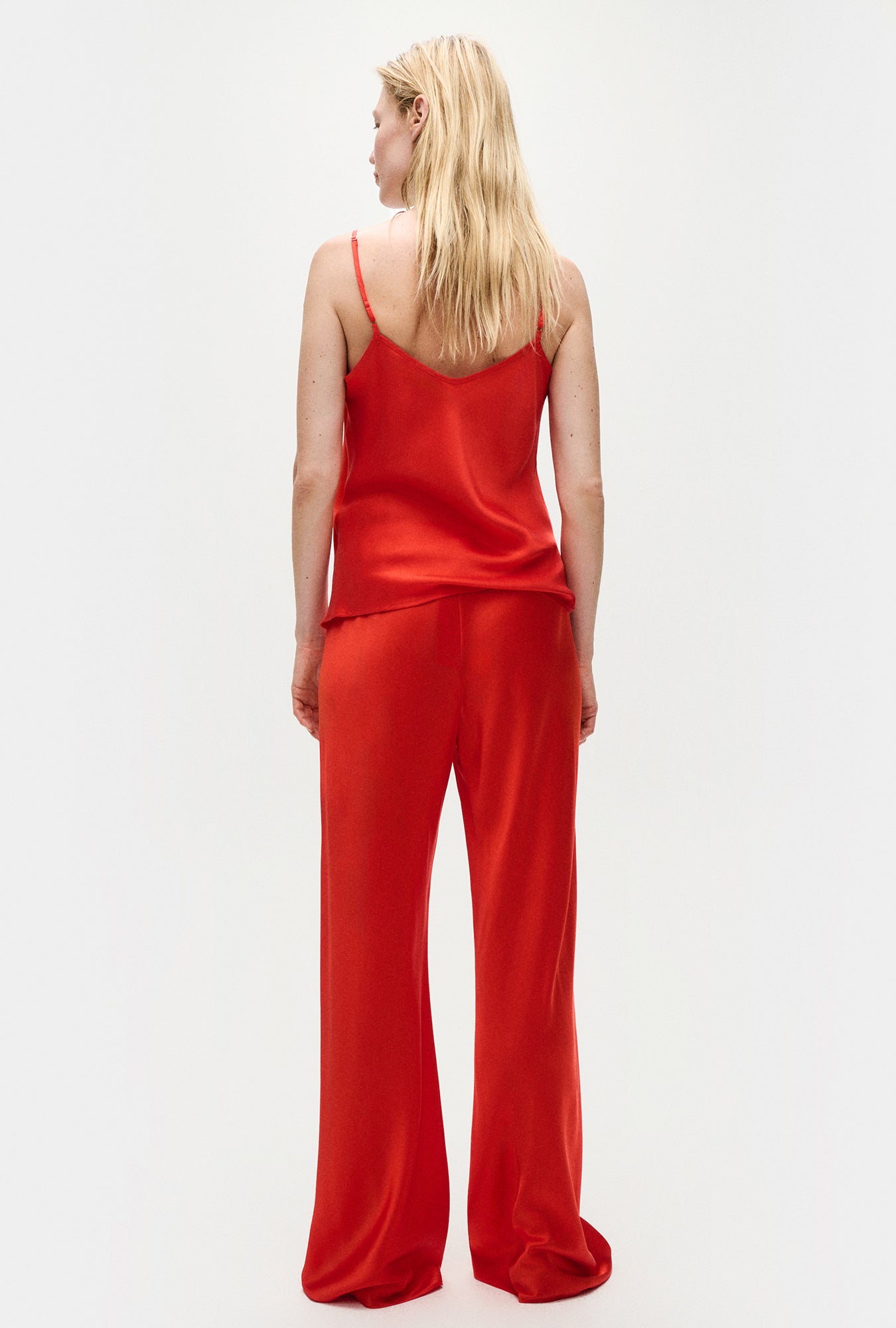 Bias Cut Pants Geranium