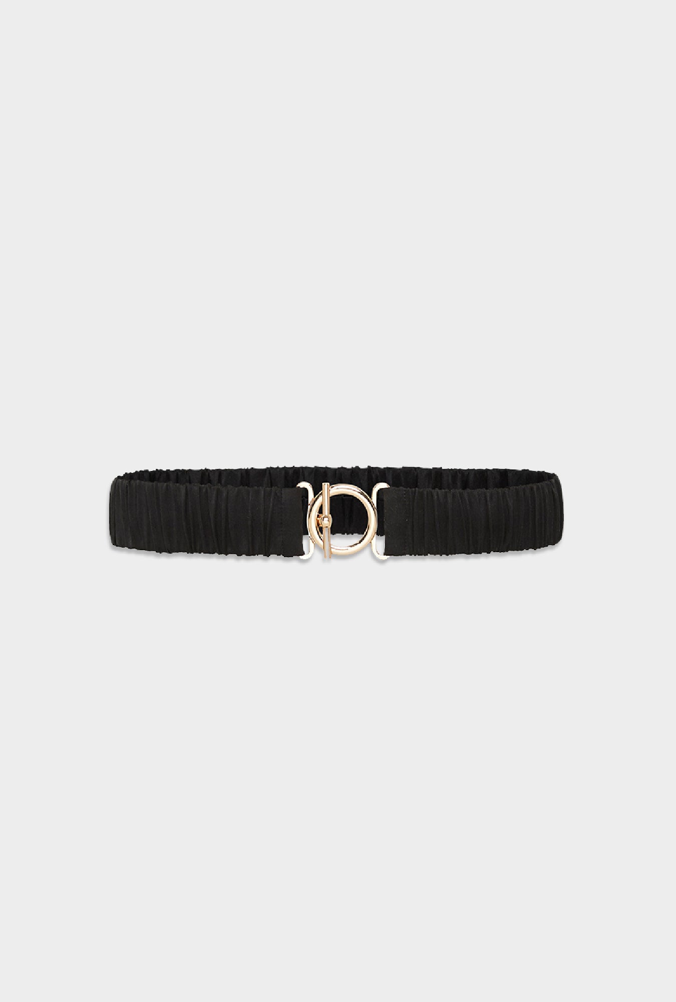 T Bar Clasp Belt Black