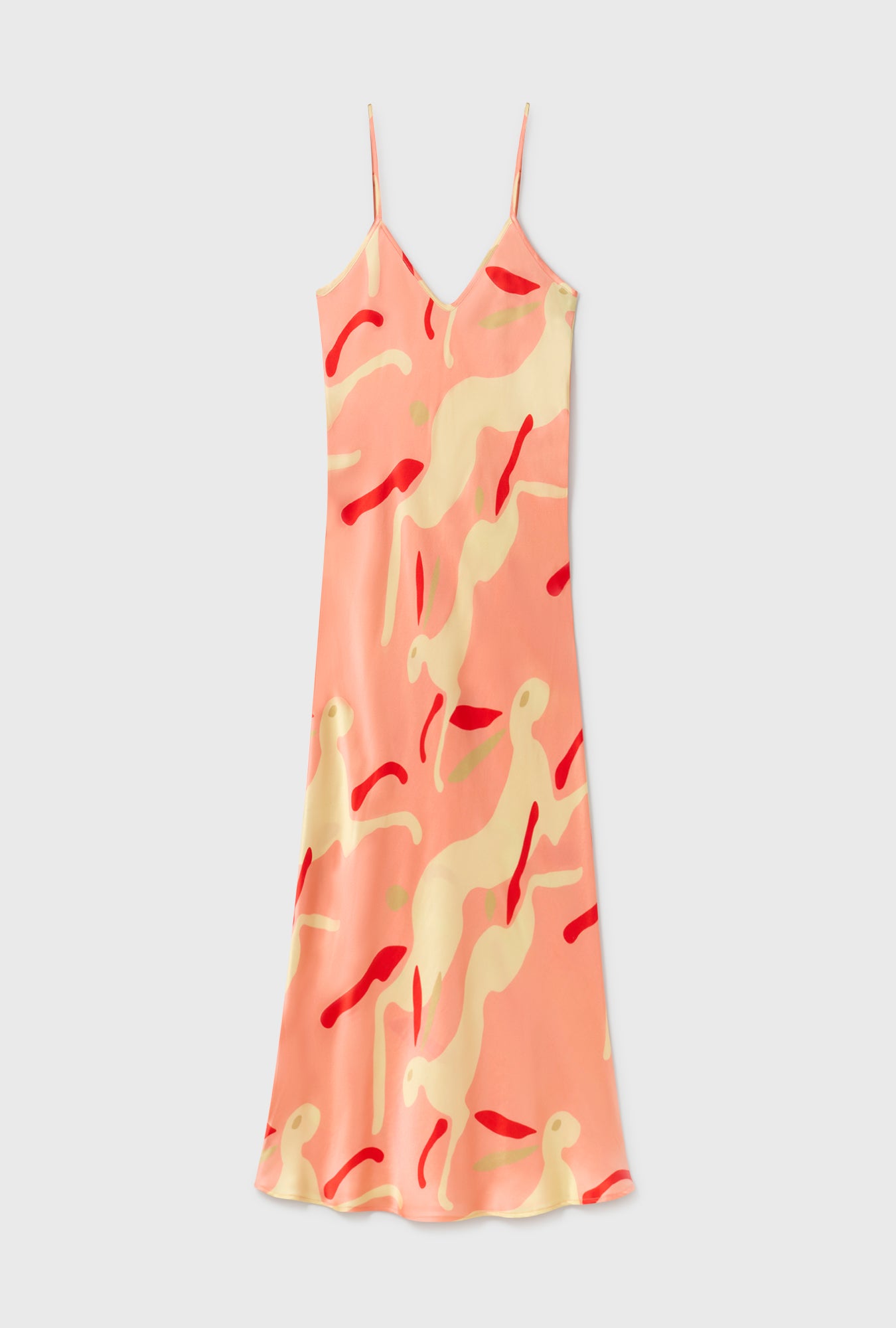 90s Slip Dress Rabbit Amaranth