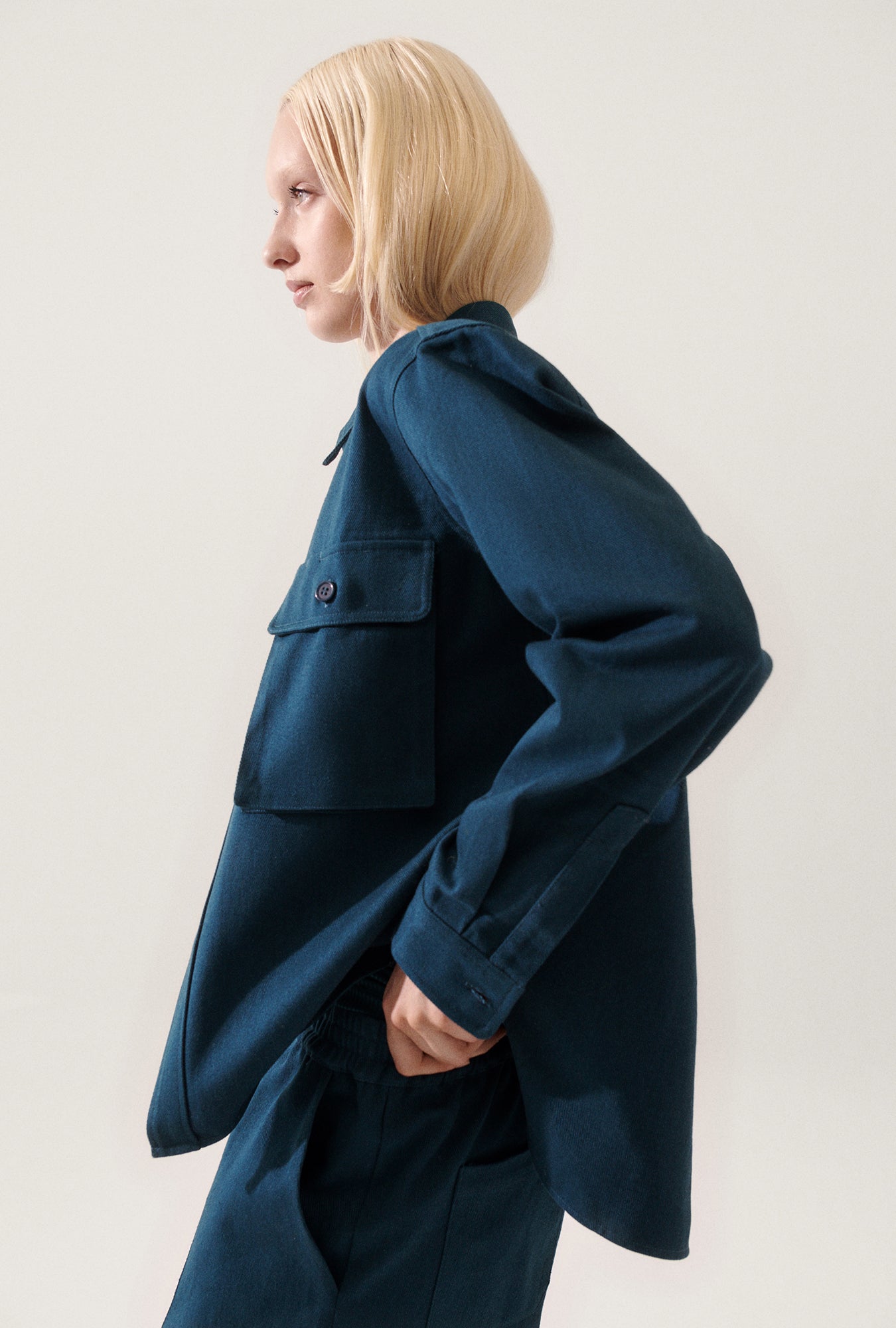 Canvas Overshirt Teal