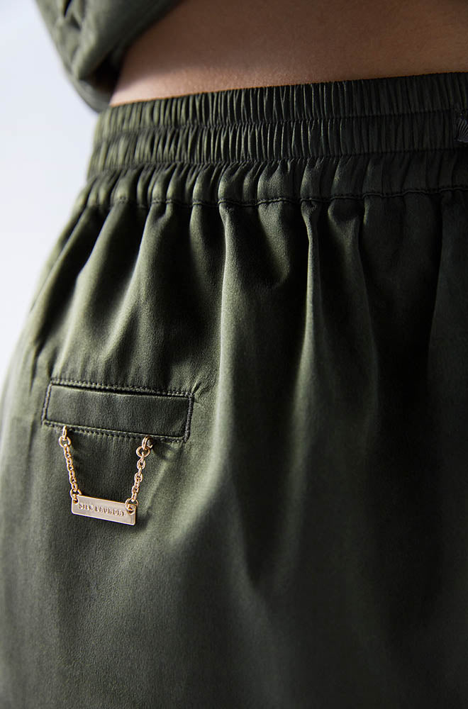 SILK TRACK PANTS CEDAR