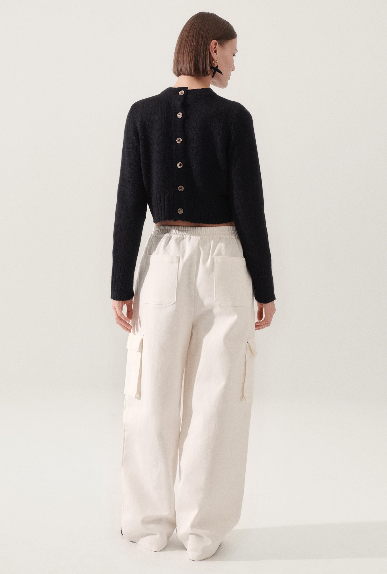 Canvas Cargo Pants Natural