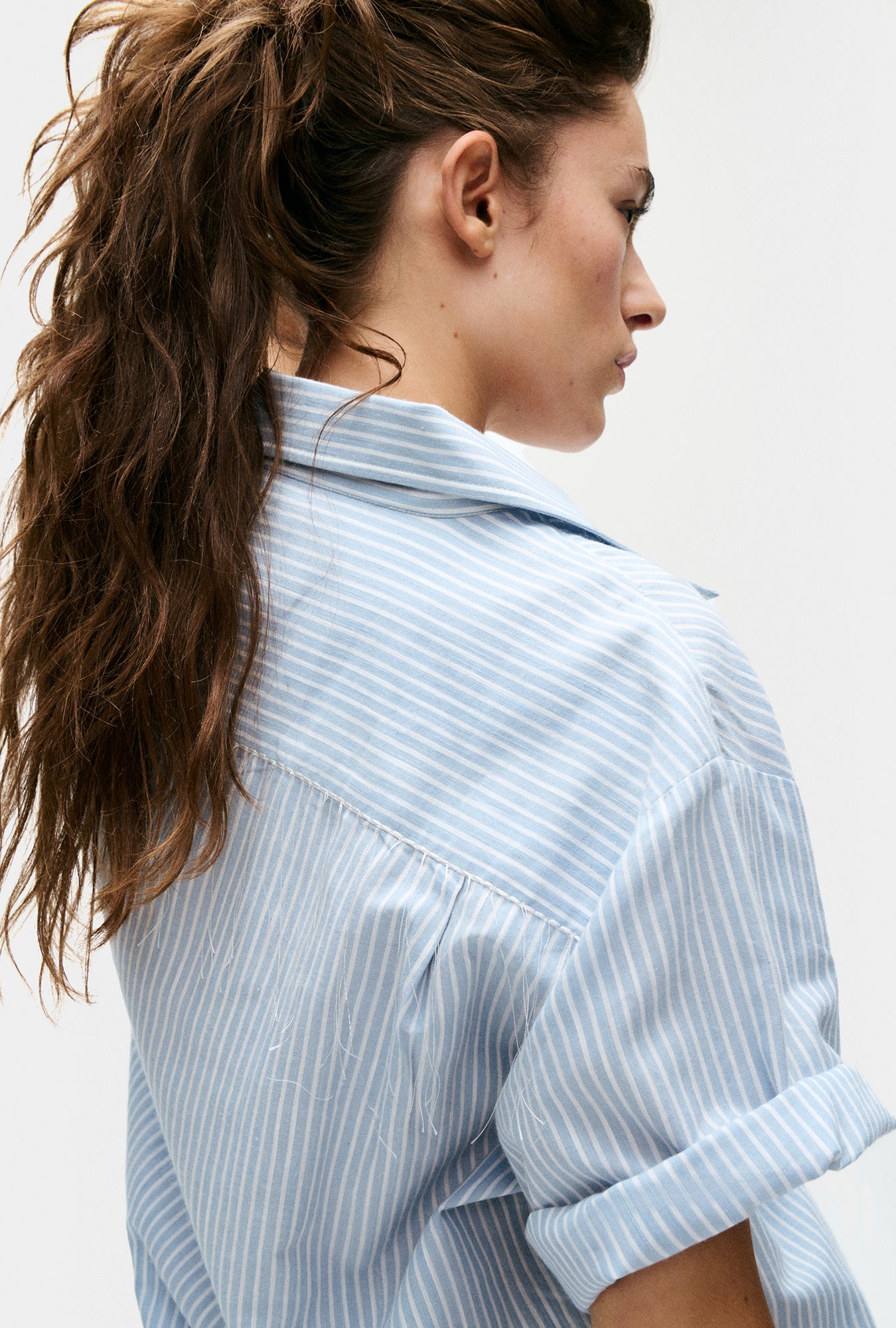 Cotton Camp Shirt Storm Stripe