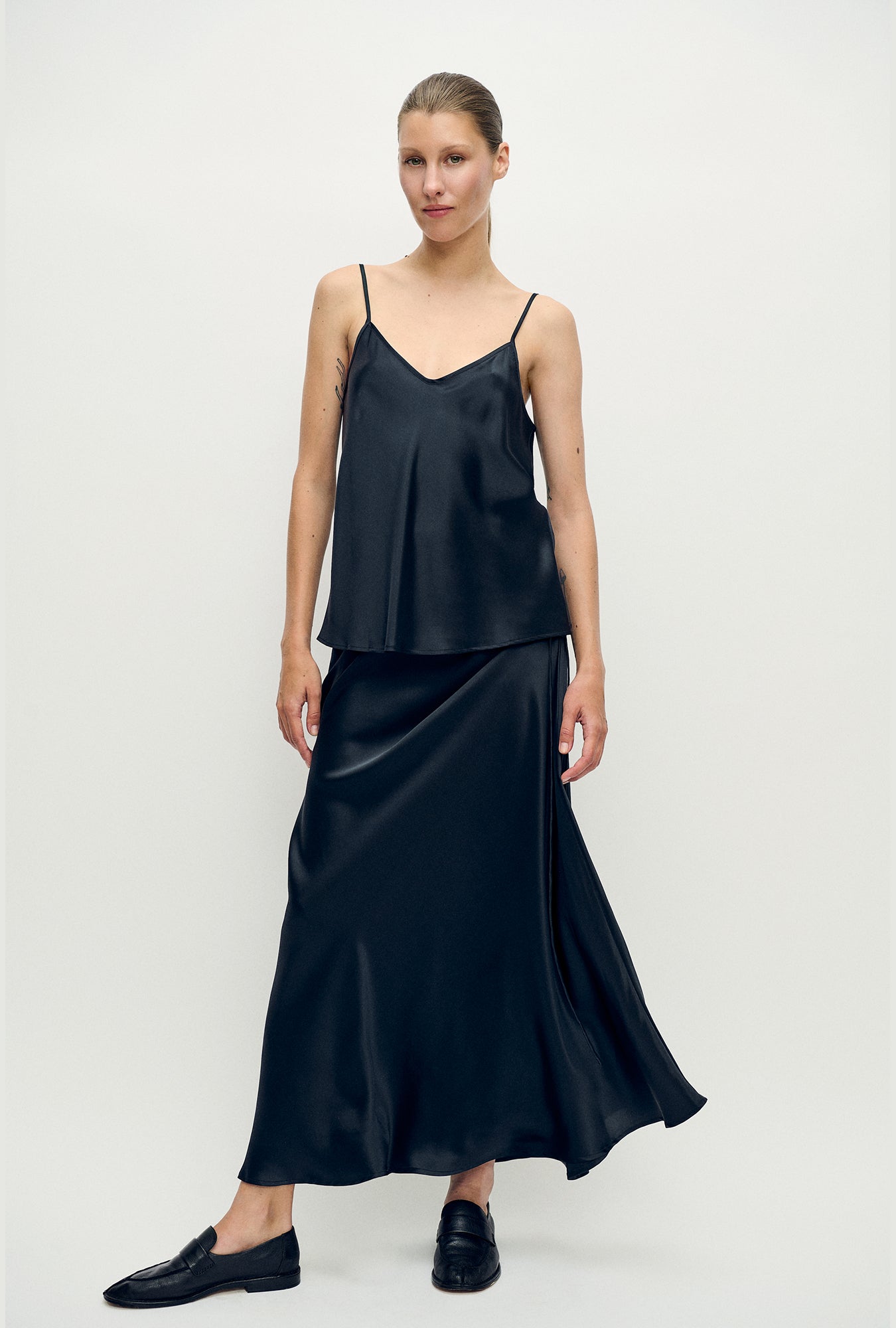 Bias Cut Cami Black