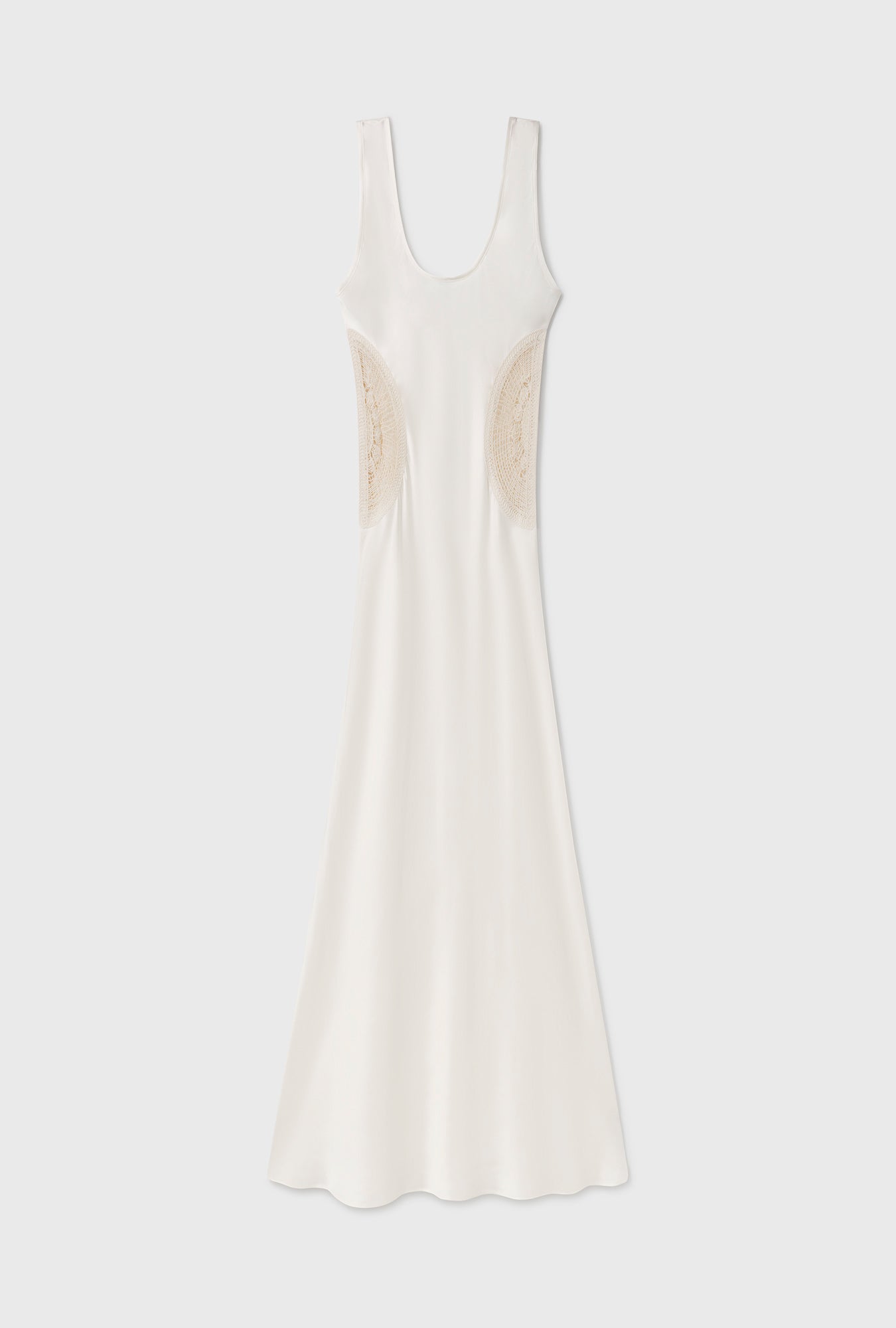 Doilies Scoop Neck Dress Off-White
