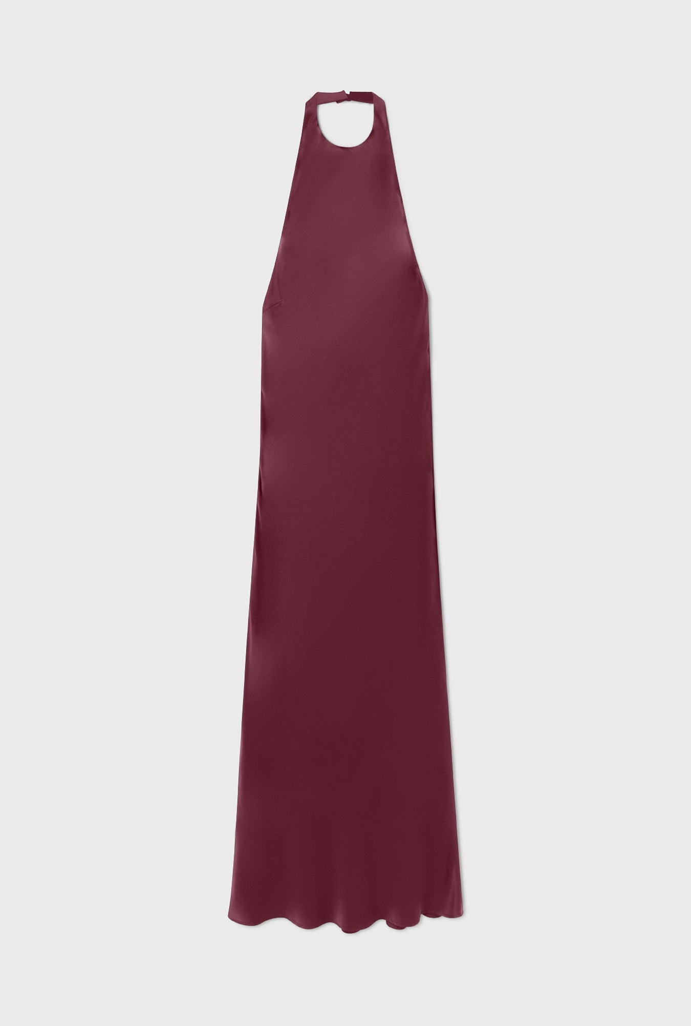 Long Halter Dress Deadleaf