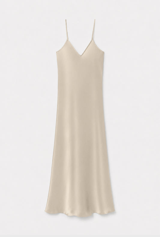 90S Slip Dress Hazelnut