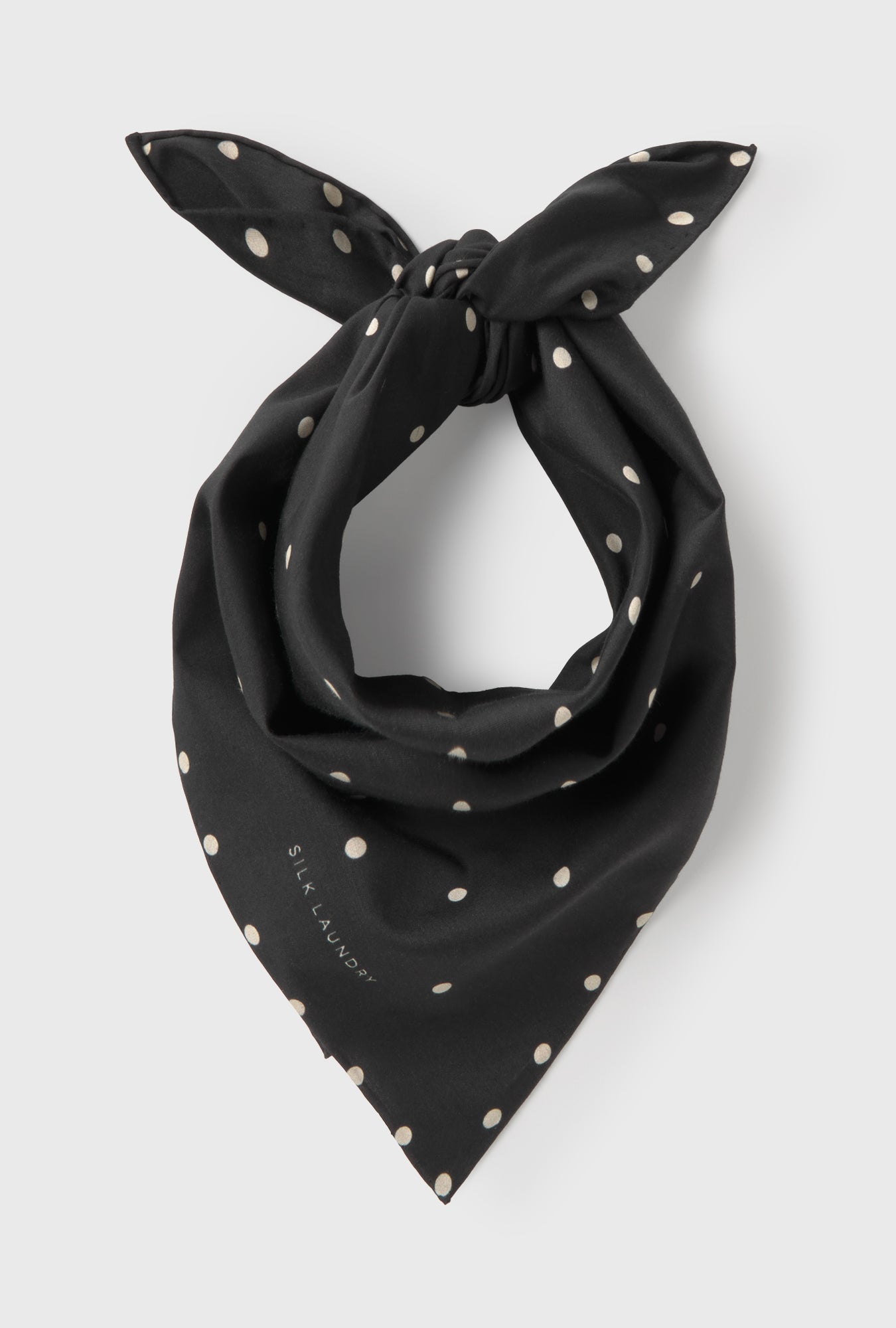 Twill Scarf Small Polka Dot