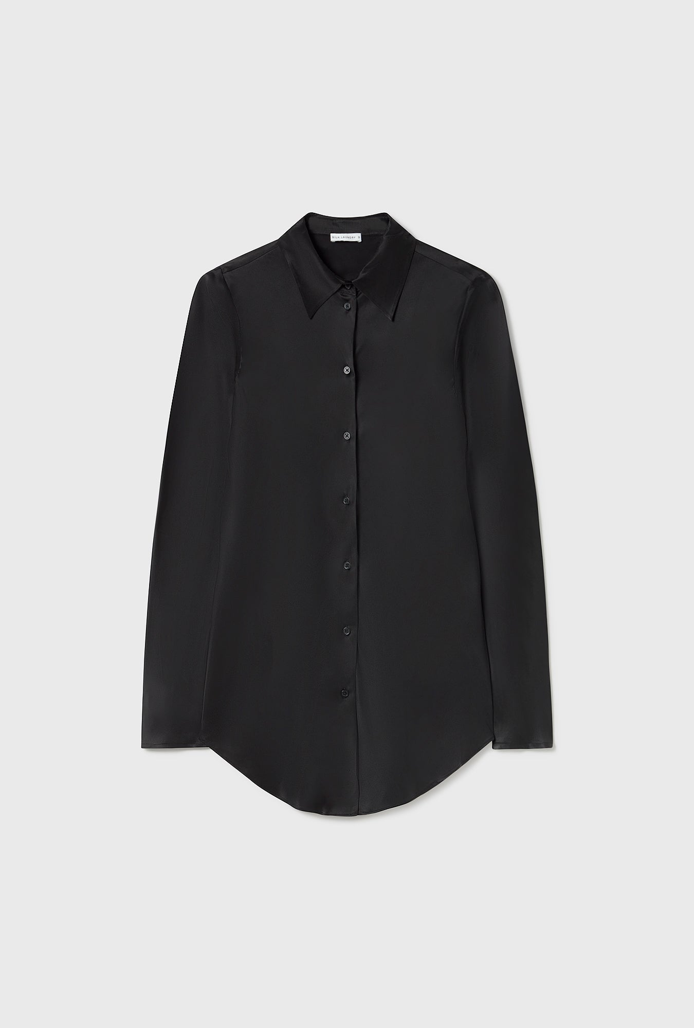 Bias Cut Shirt Black