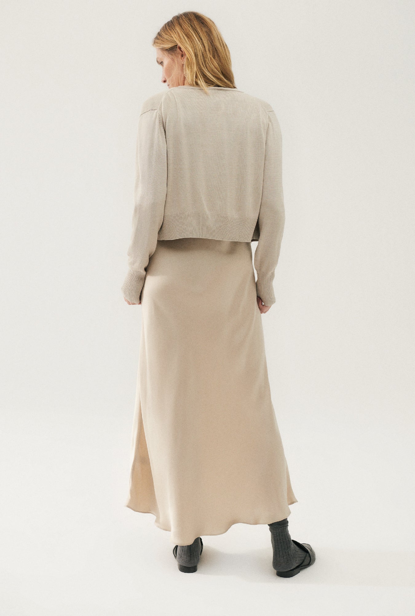 Cropped Cardigan Hazelnut