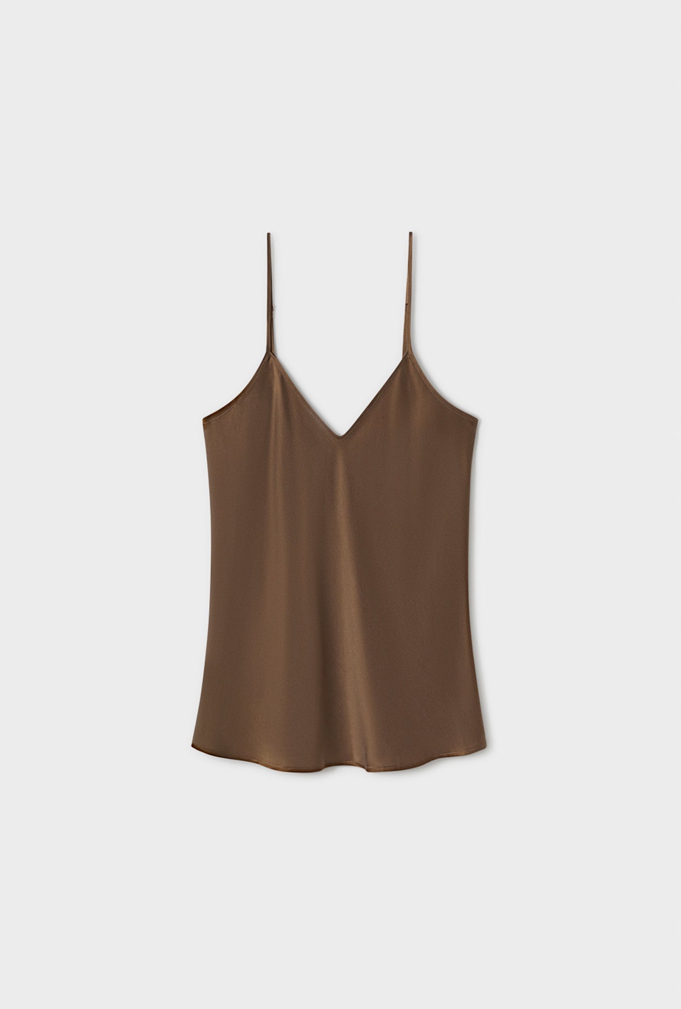 Bias Cut Cami Dark Earth