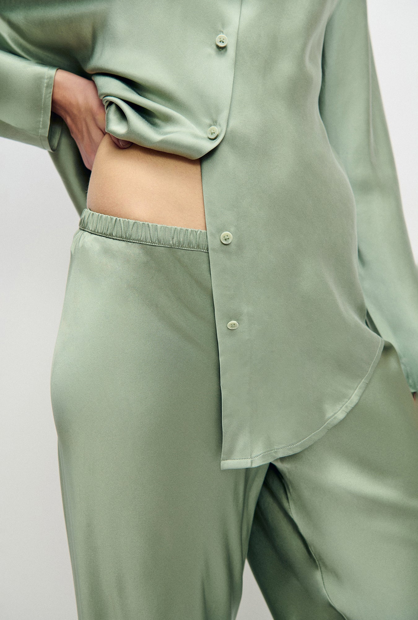 Bias Cut Pants Moonshine