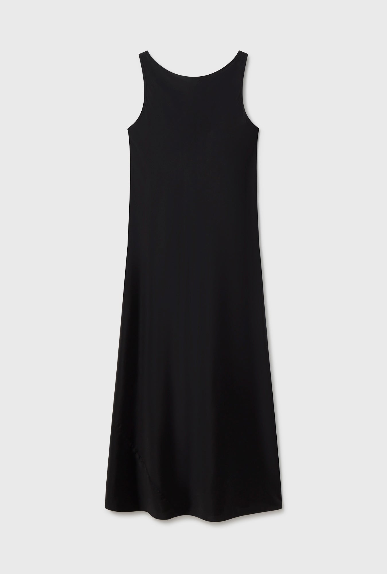 Habotai Scoop Back Dress Black