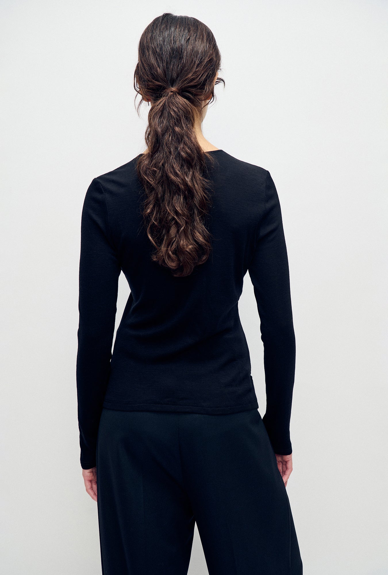 Merino Cardigan Black