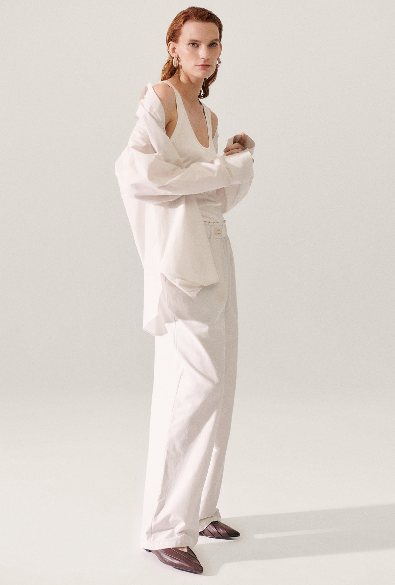 Cotton Silk Paper Bag Pants Dust