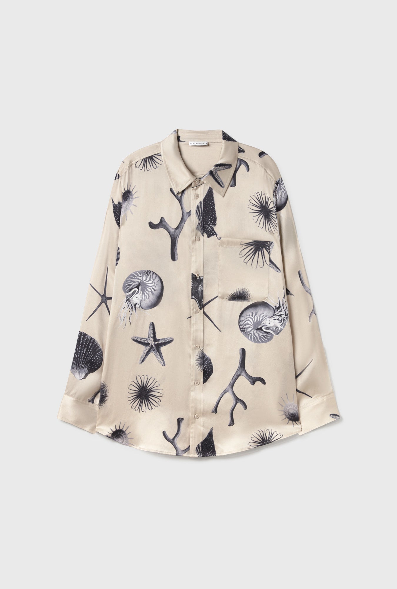 Boyfriend Shirt Seashells