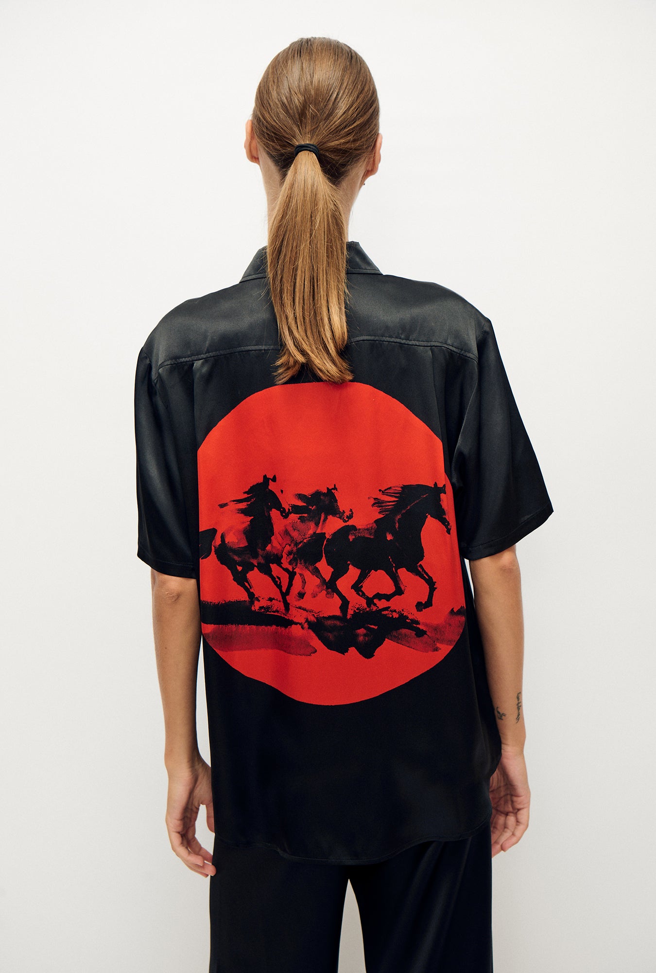 Short Sleeve Boyfriend Shirt Year of The Horse