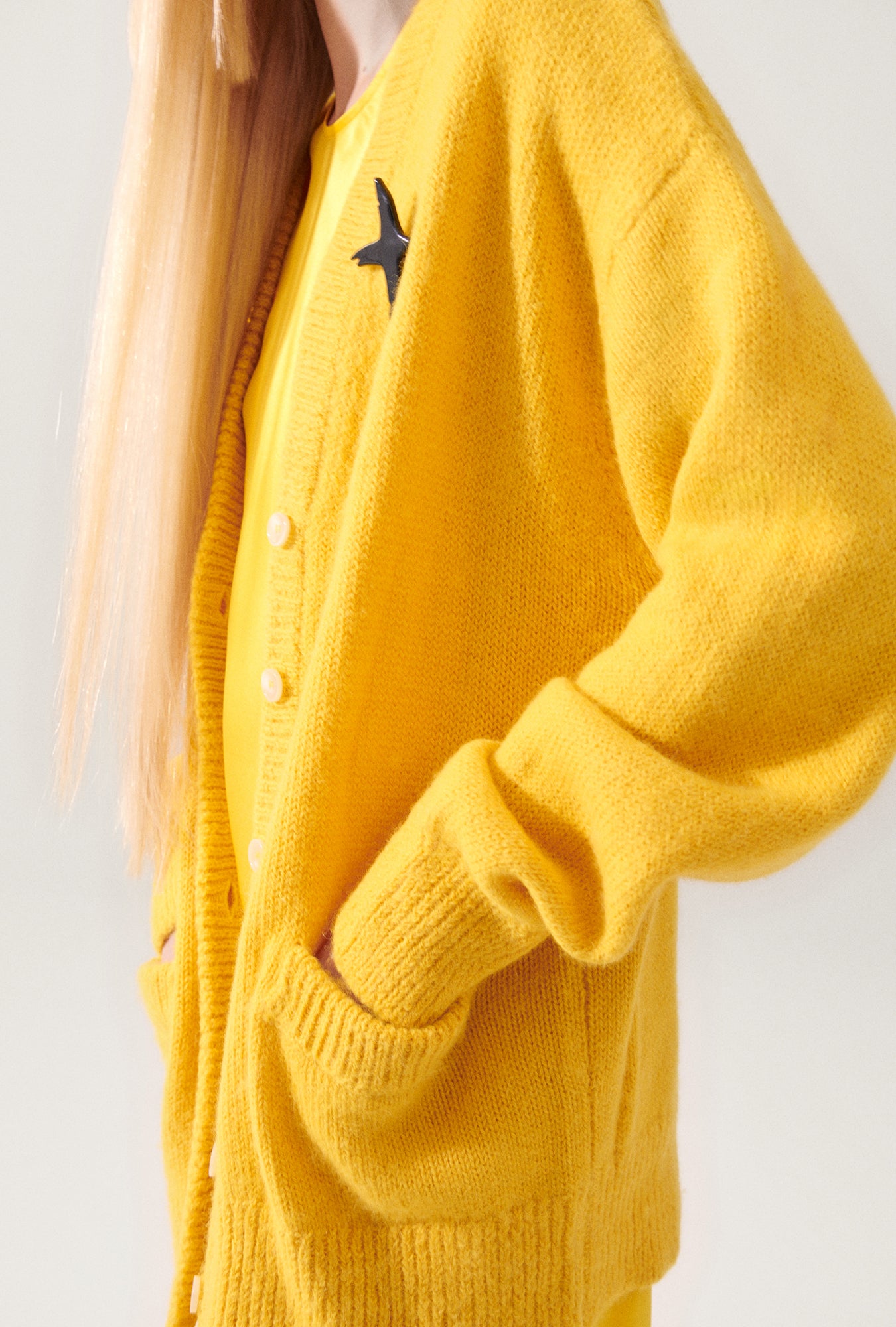 Alpaca Slouch Cardigan Marigold