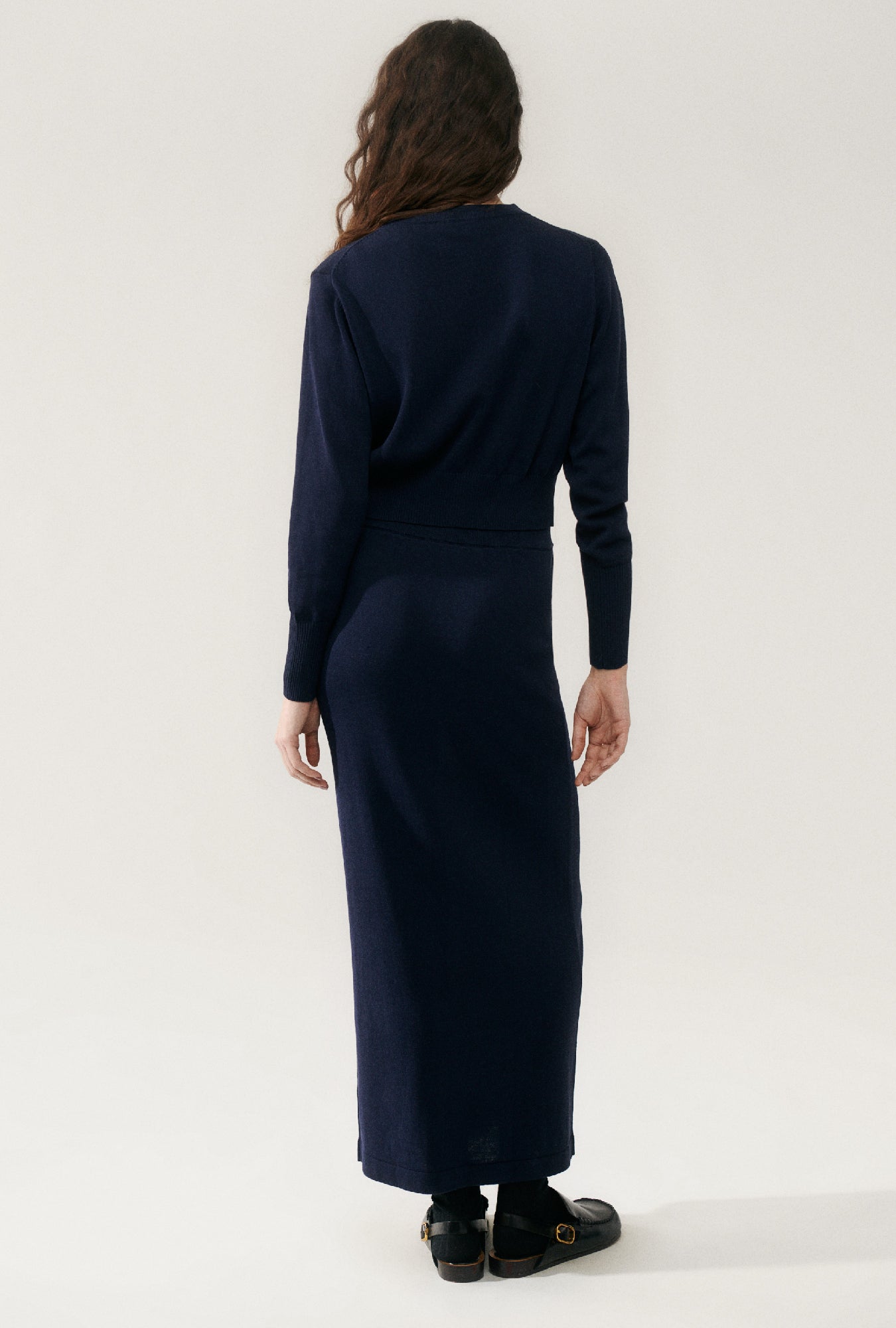 Cropped Cardigan Midnight